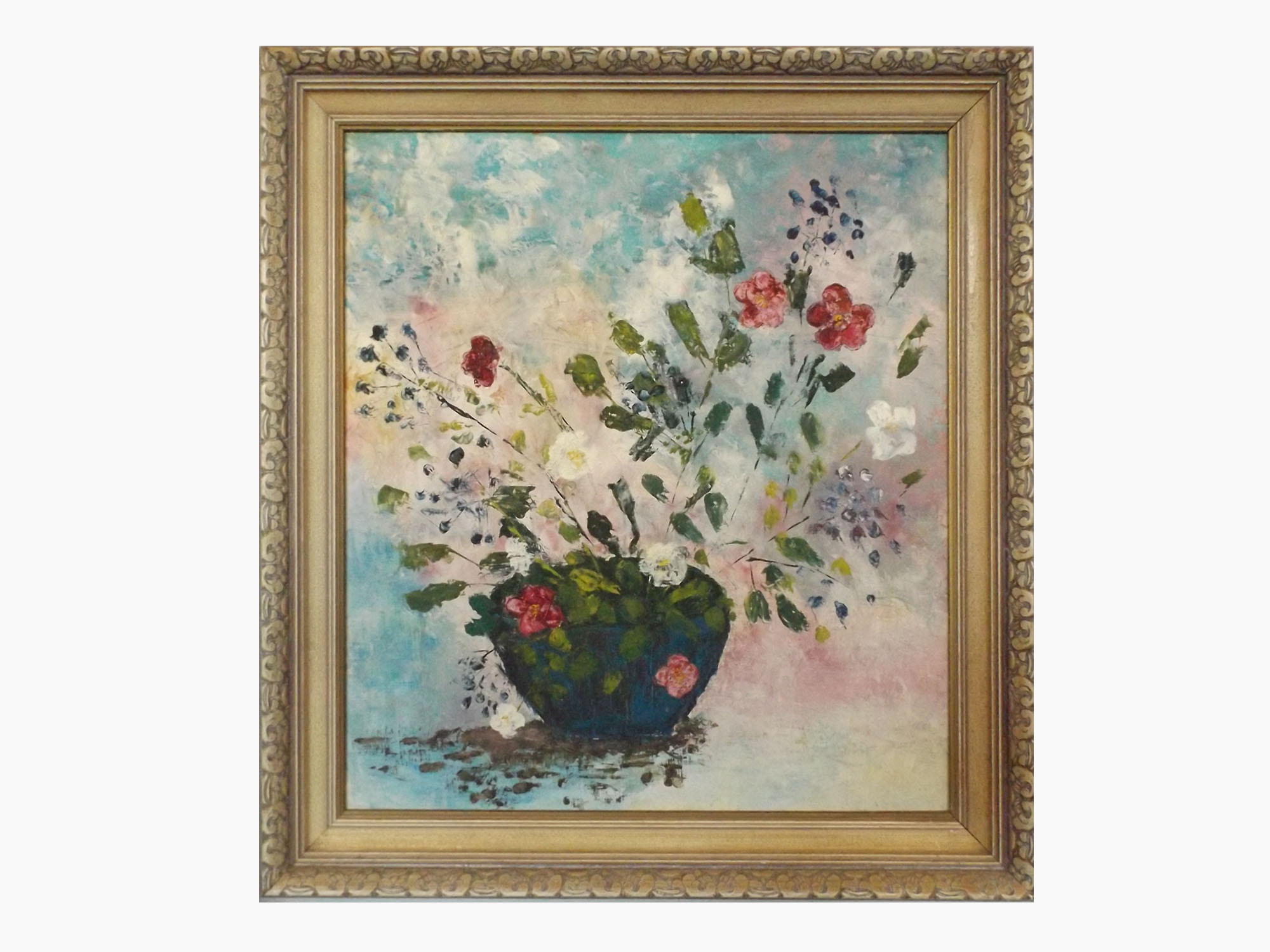 Original Acrylic Floral Still Life Painting