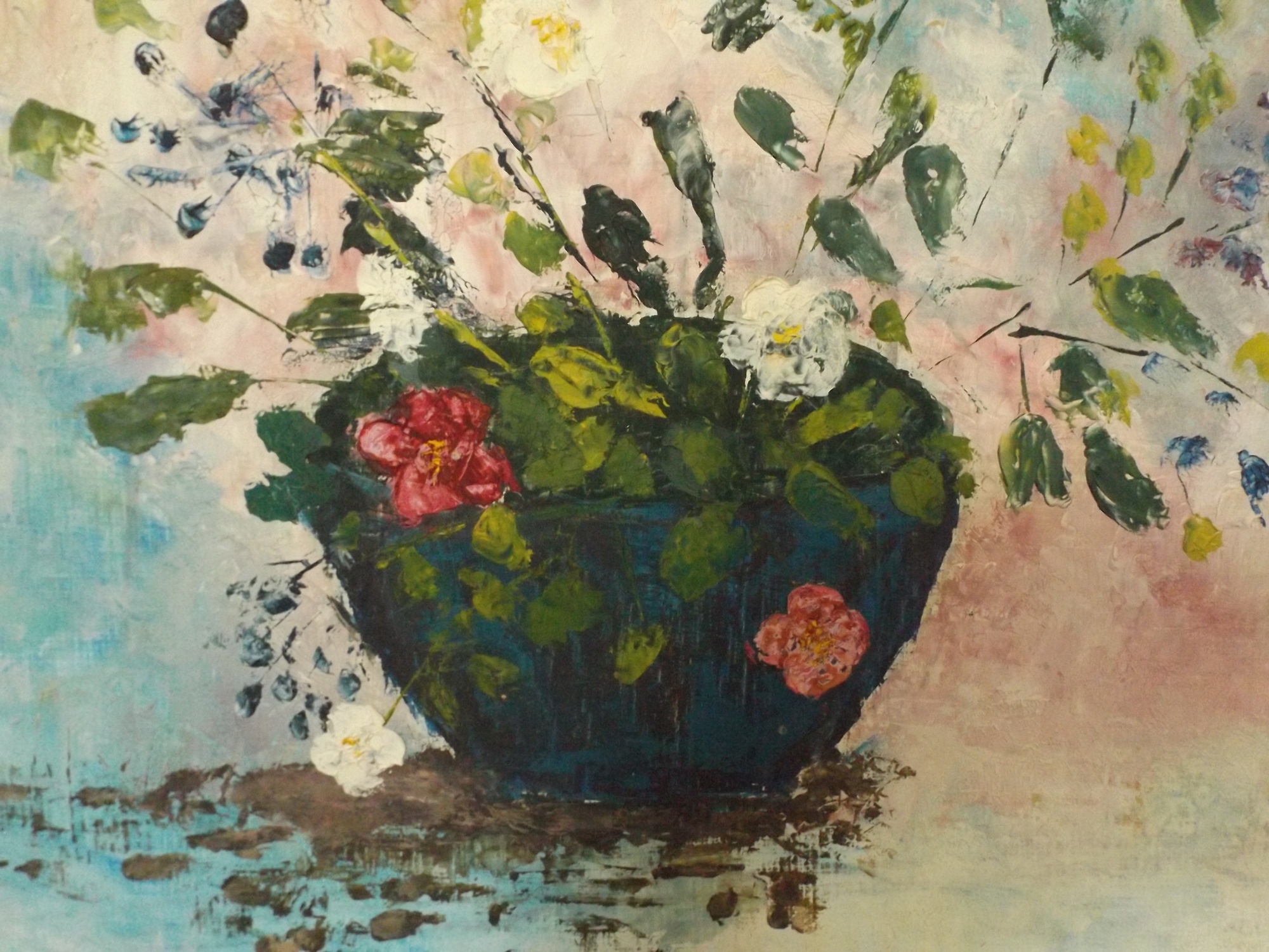Original Acrylic Floral Still Life Painting