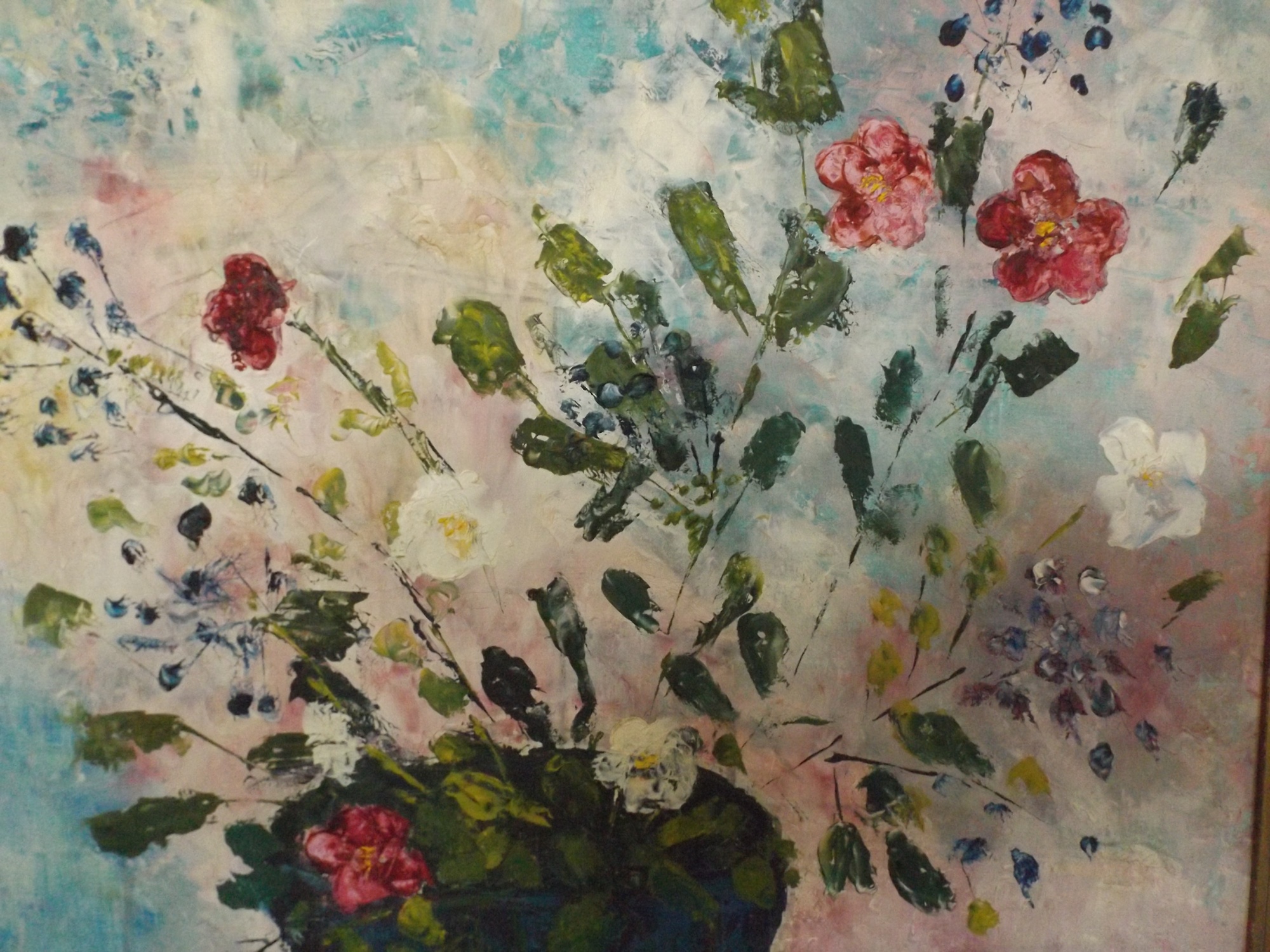 Original Acrylic Floral Still Life Painting