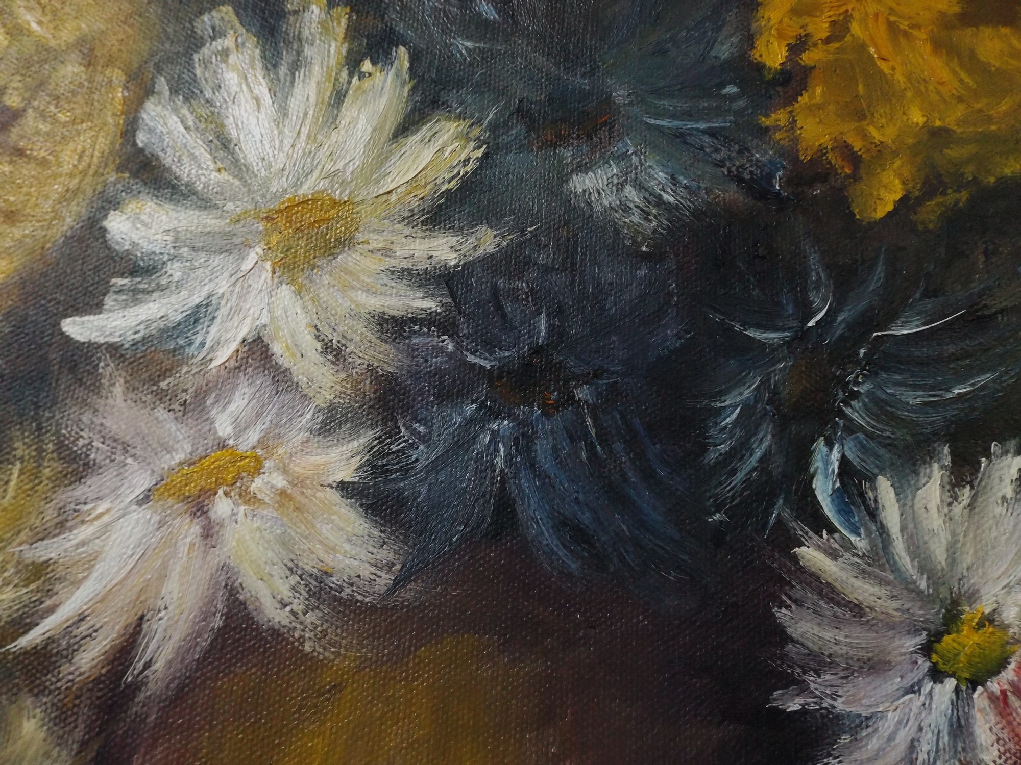 Signed Original Floral Oil Painting