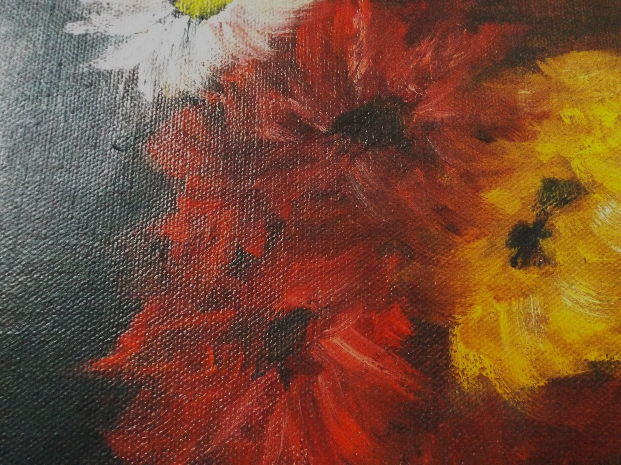 Signed Original Floral Oil Painting