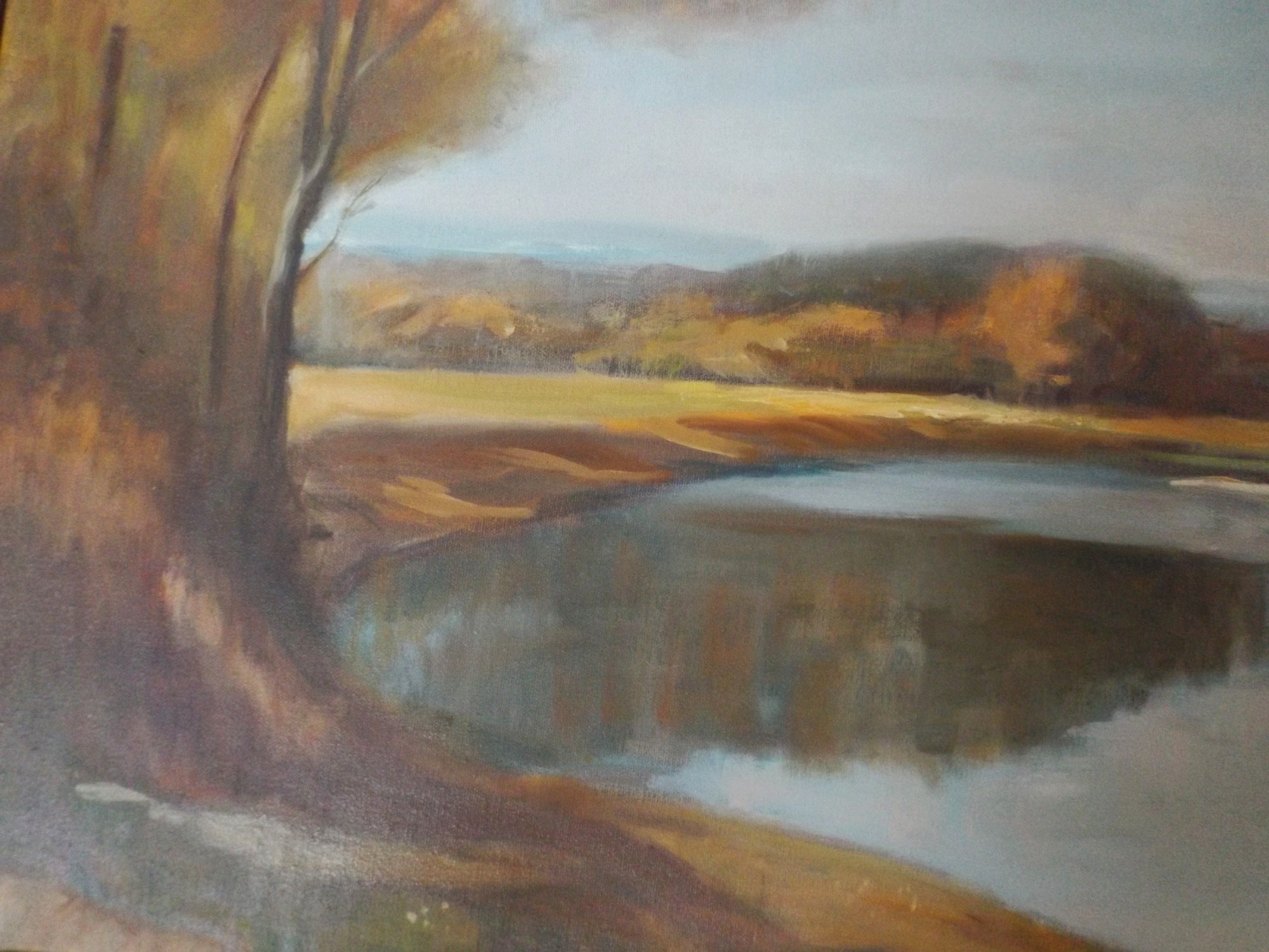 Floyd Berg Oil Landscape on Canvas