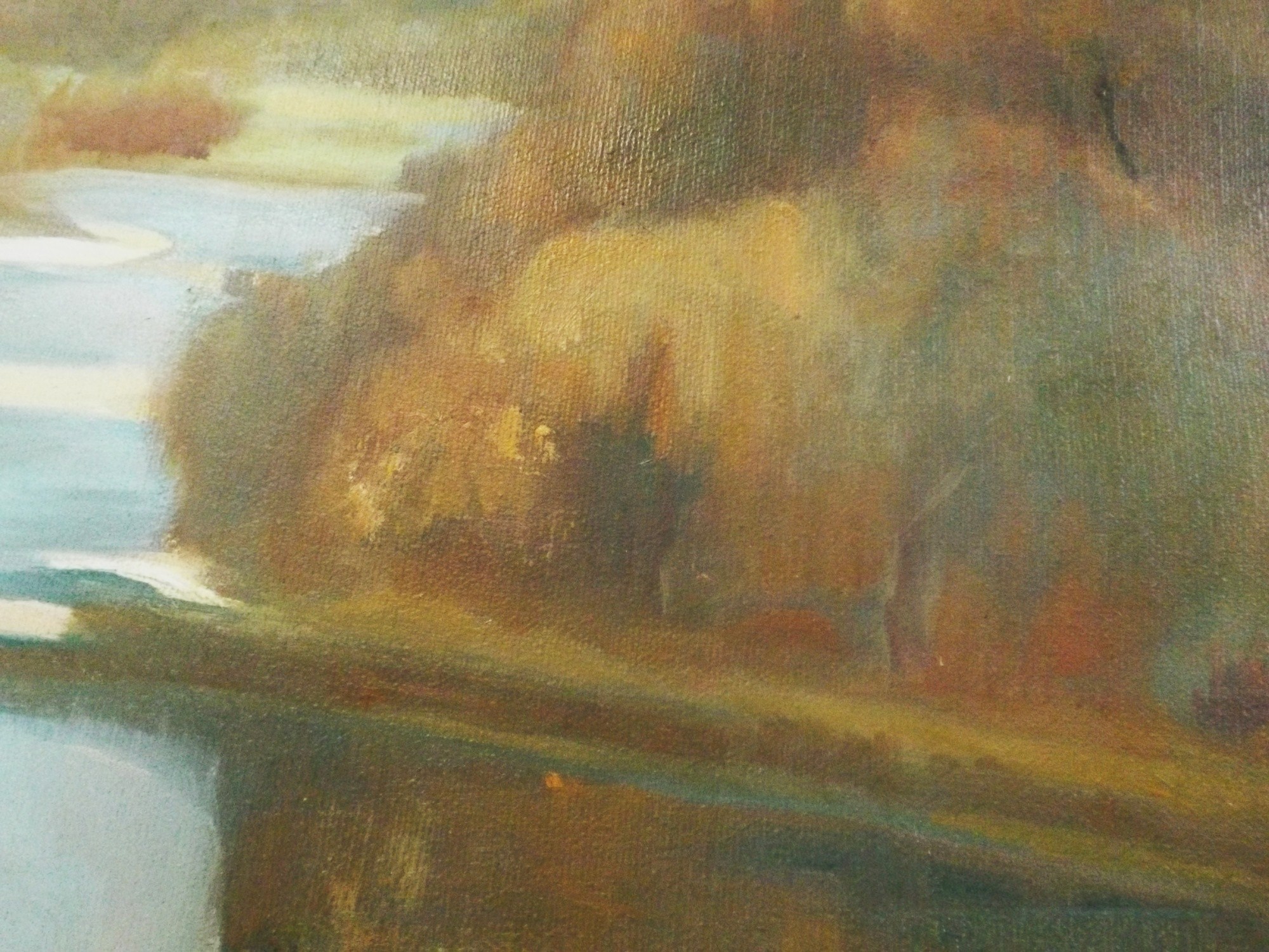 Floyd Berg Oil Landscape on Canvas