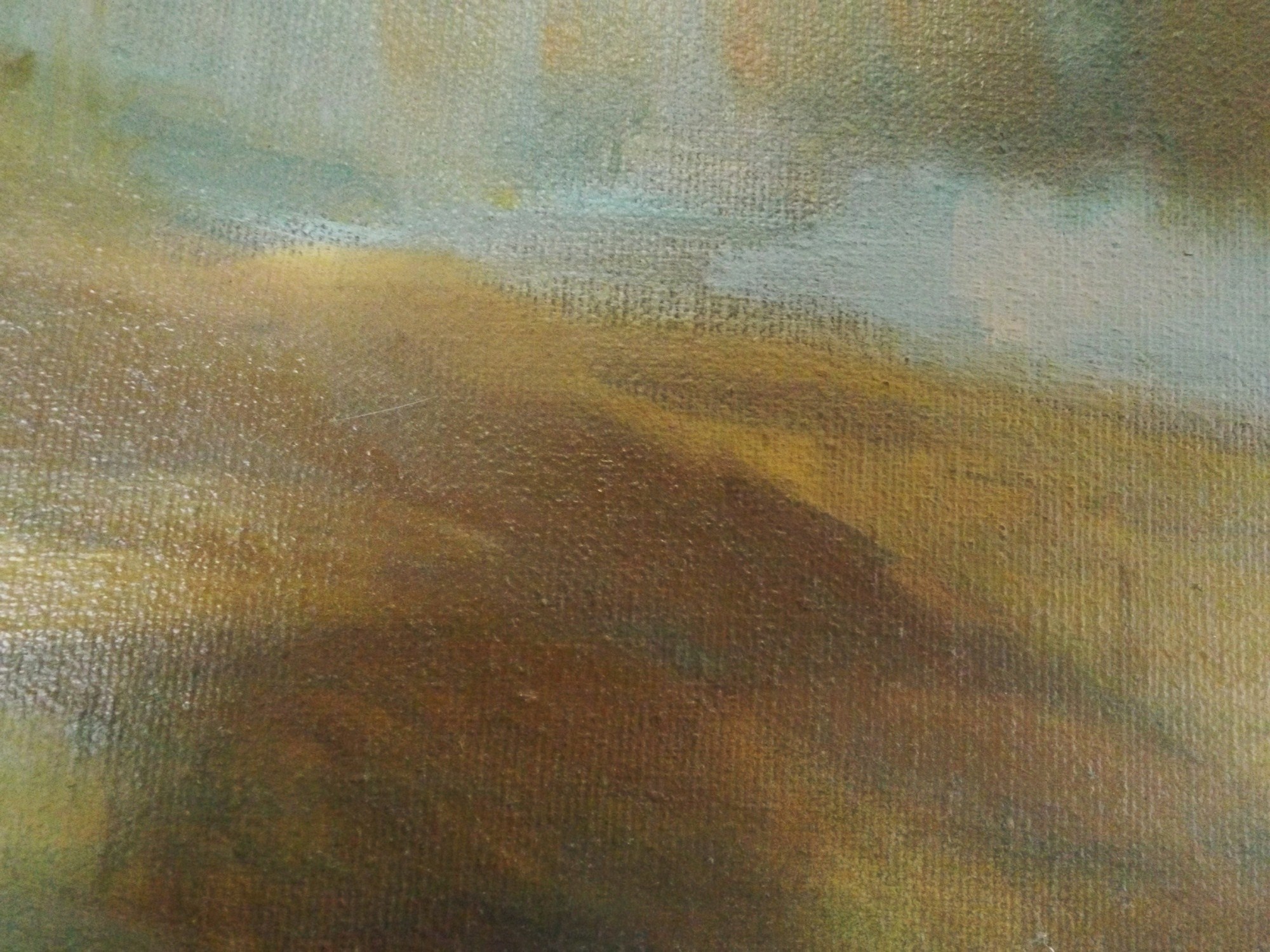 Floyd Berg Oil Landscape on Canvas