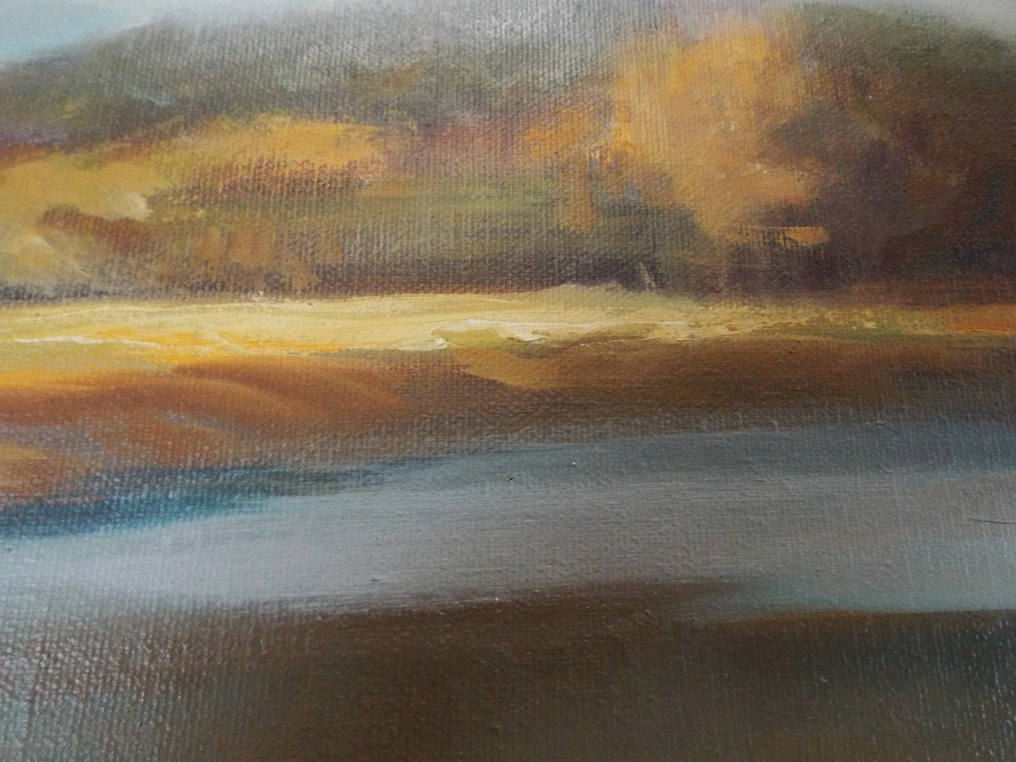 Floyd Berg Oil Landscape on Canvas