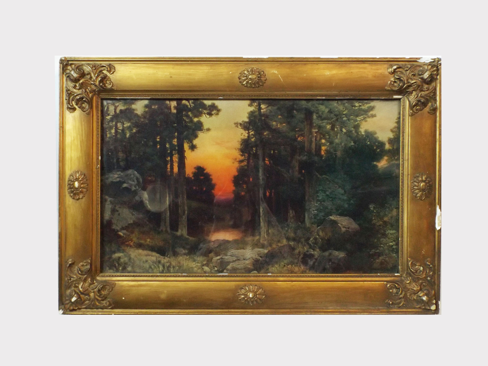 1920s Landscape Lithograph 