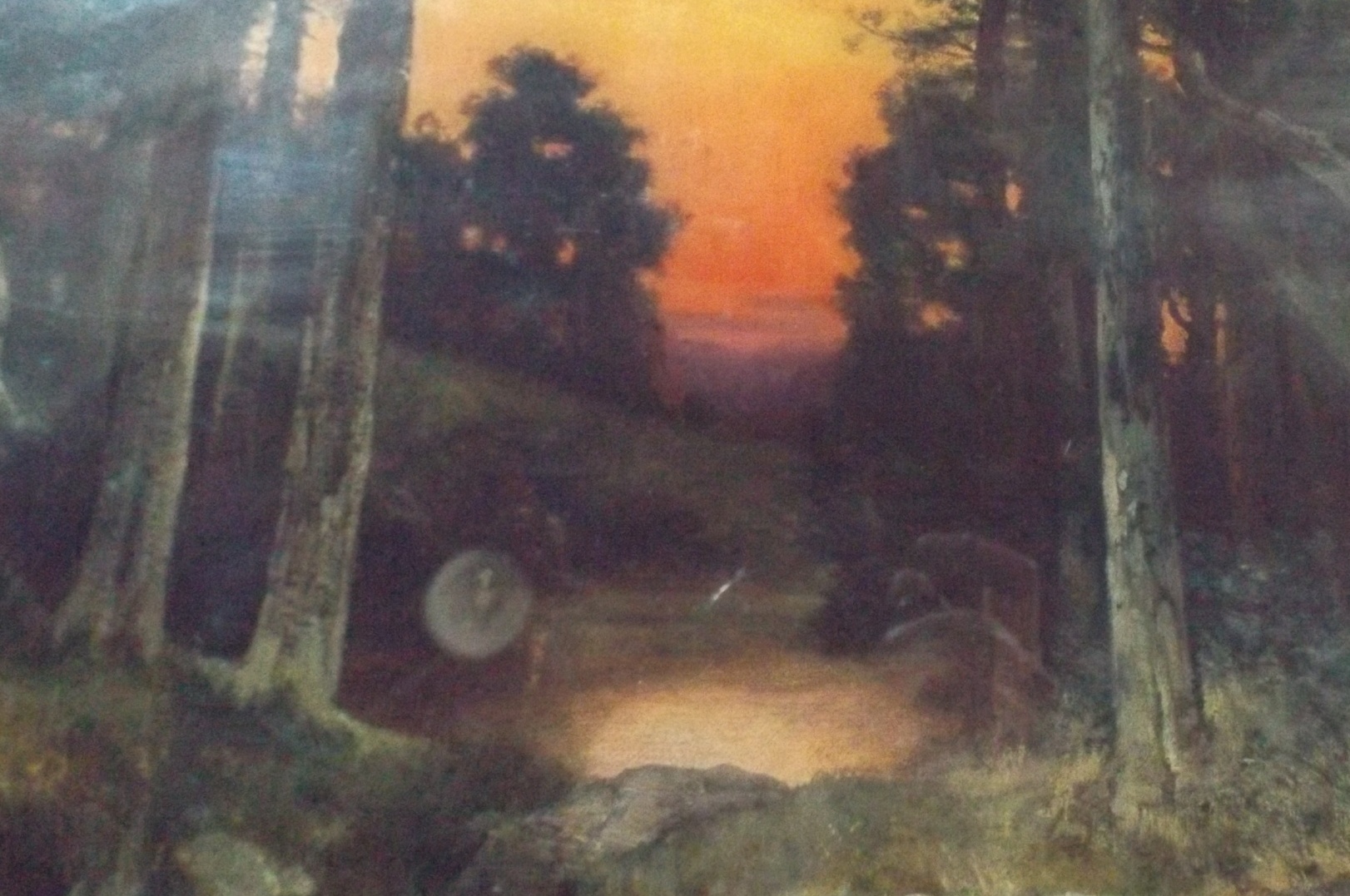 1920s Landscape Lithograph 