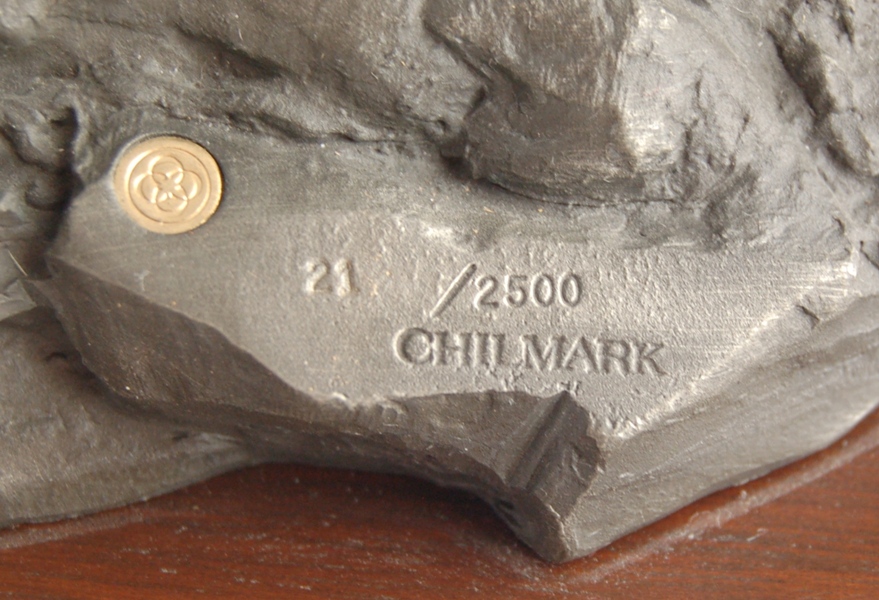 Michael Boyett "Flat Out For Red River Station" Pewter Sculpture