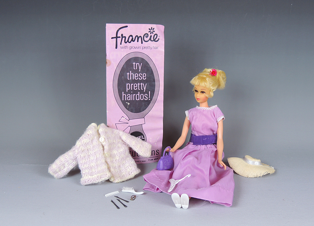 1960s Francie Barbie Doll with Growing Hair