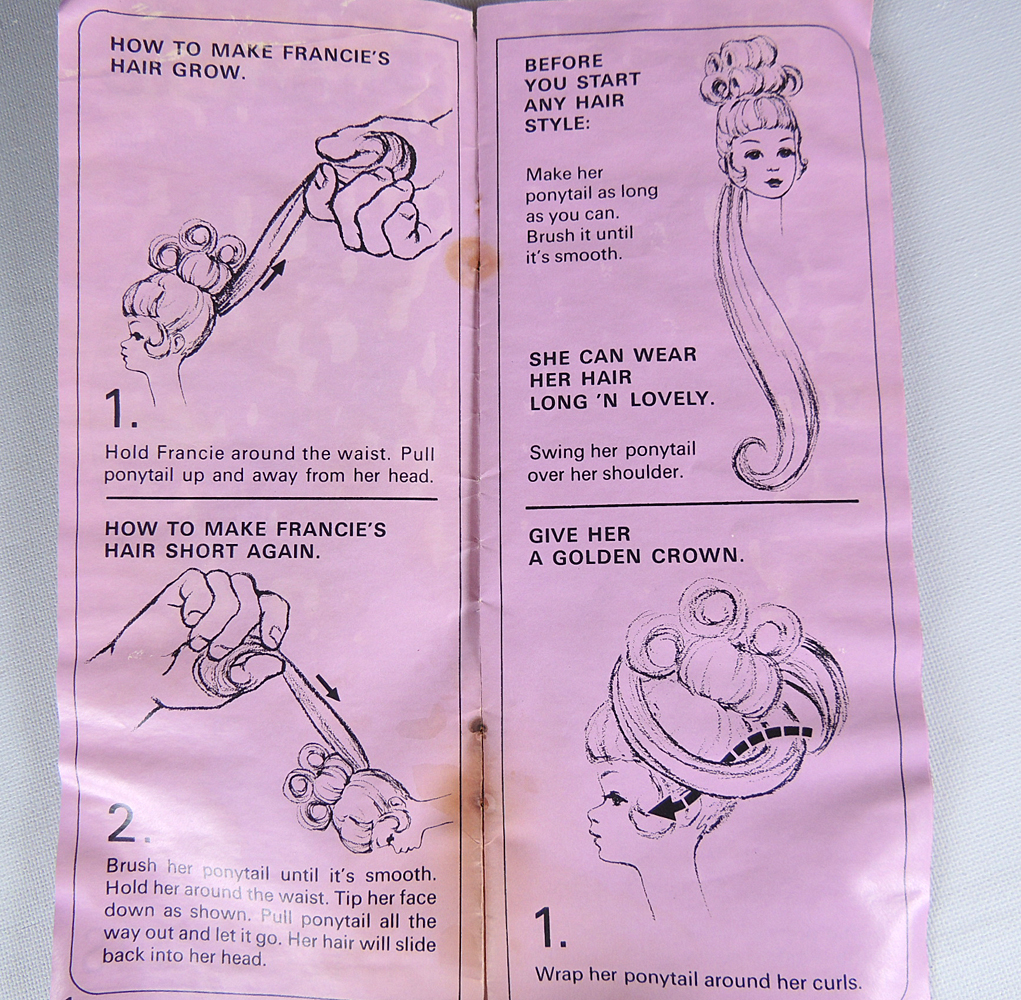 1960s Francie Barbie Doll with Growing Hair