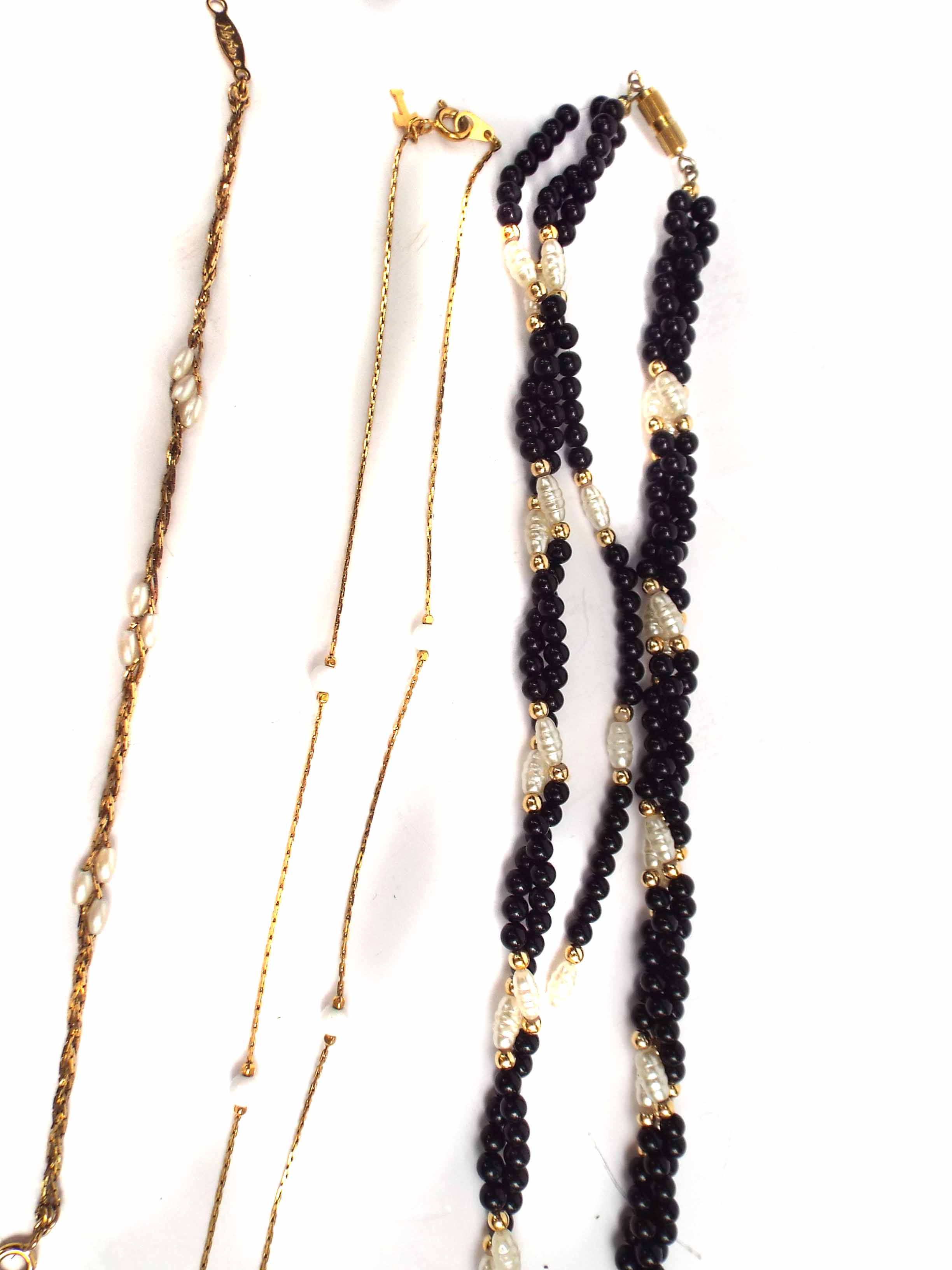 Gold Tone Necklace  and Bracelet Set