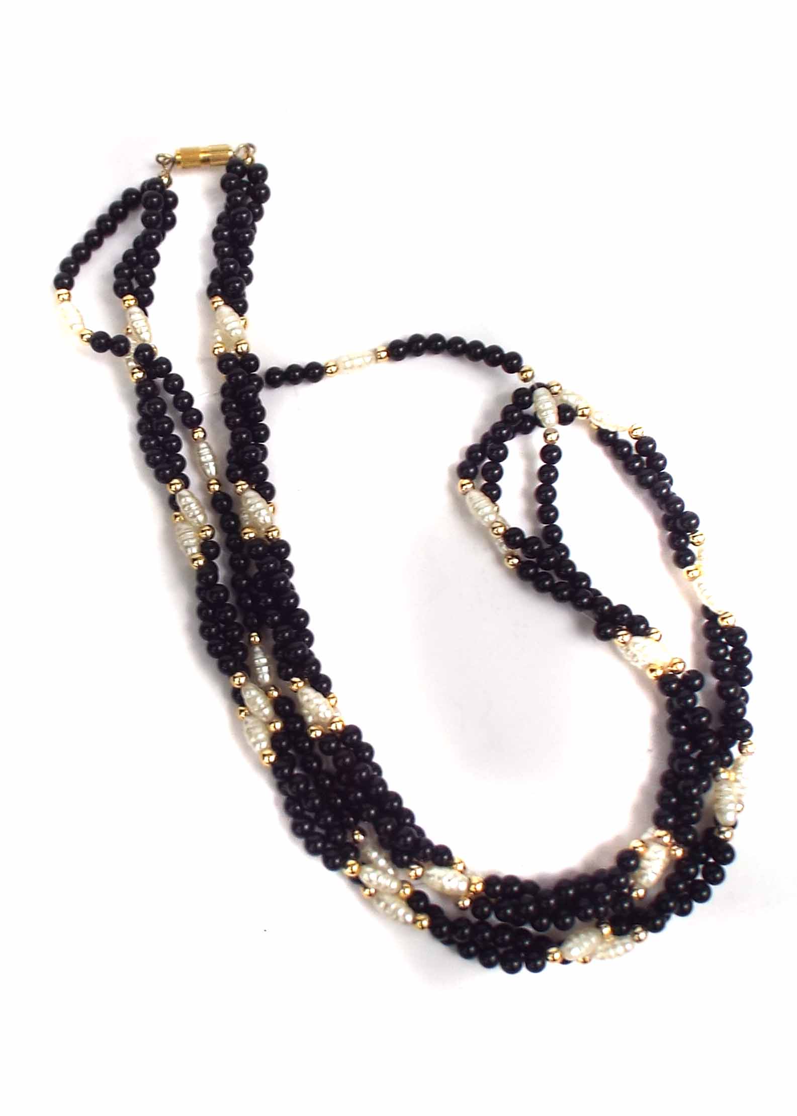 Gold Tone Necklace  and Bracelet Set