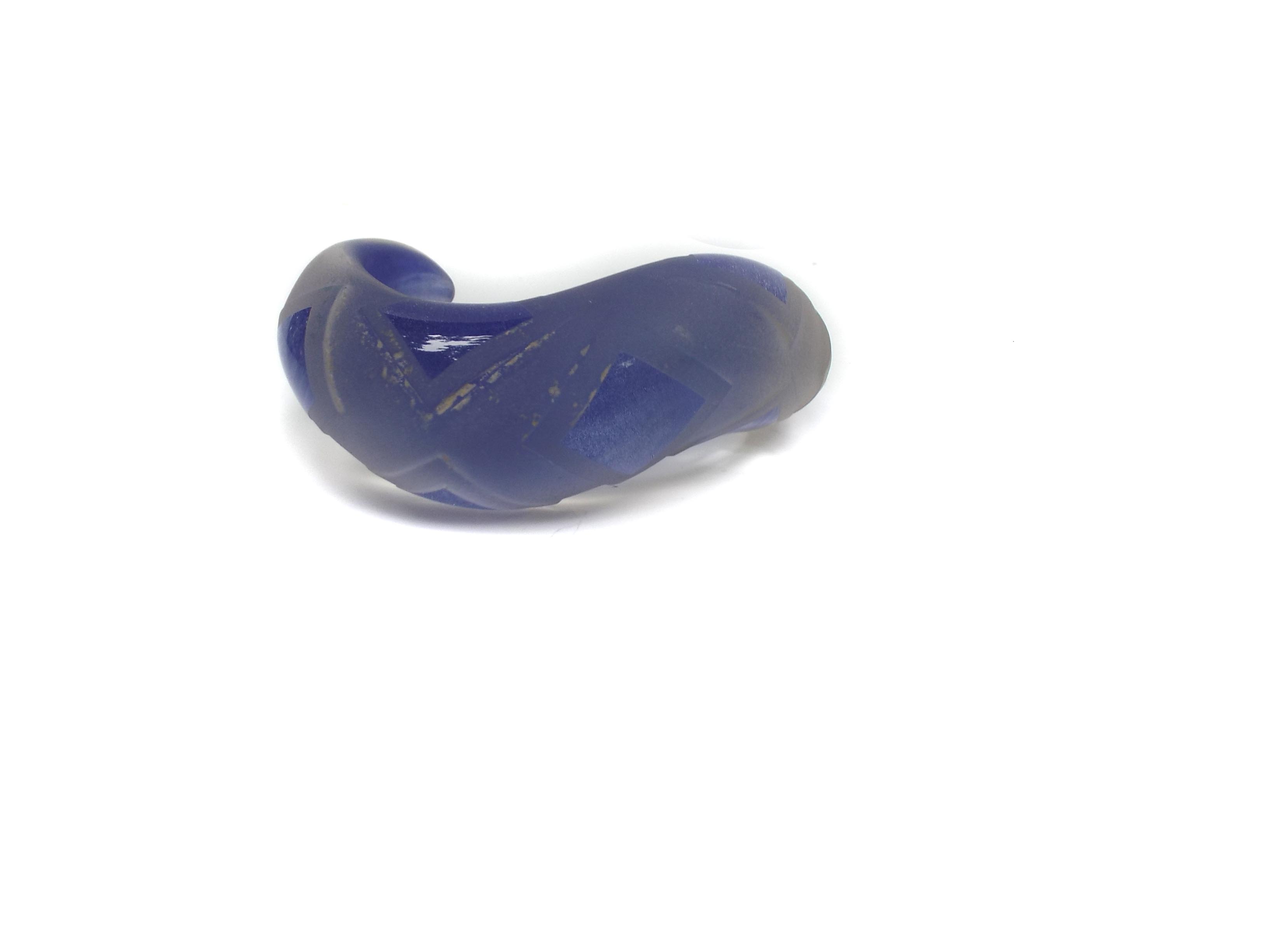 Frosted Glass Bracelet and Pin