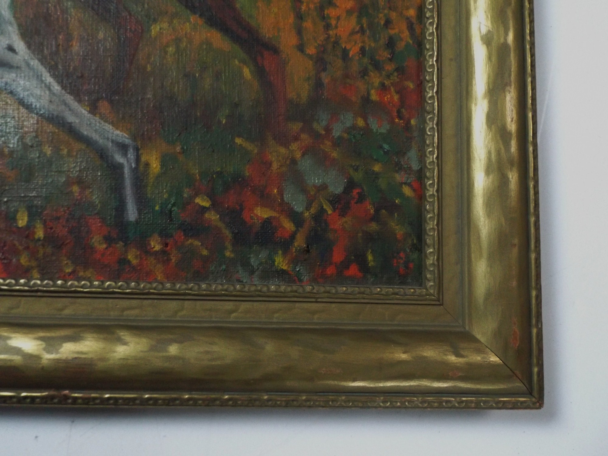  Original Hunting Dog Oil Painting