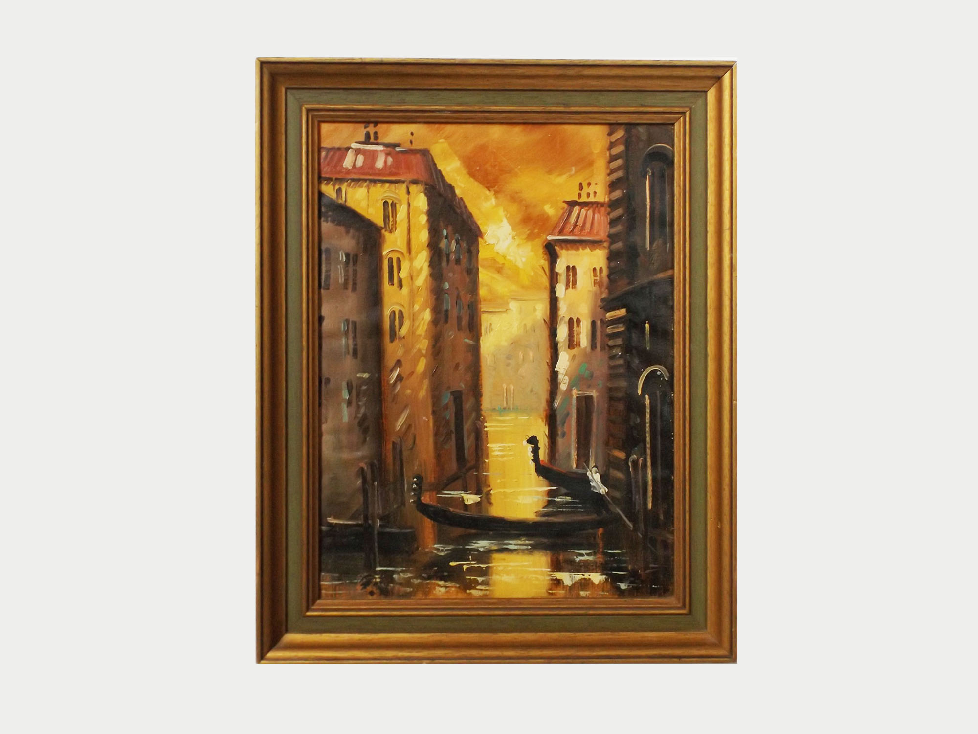 Original Venetian Canal Oil Painting