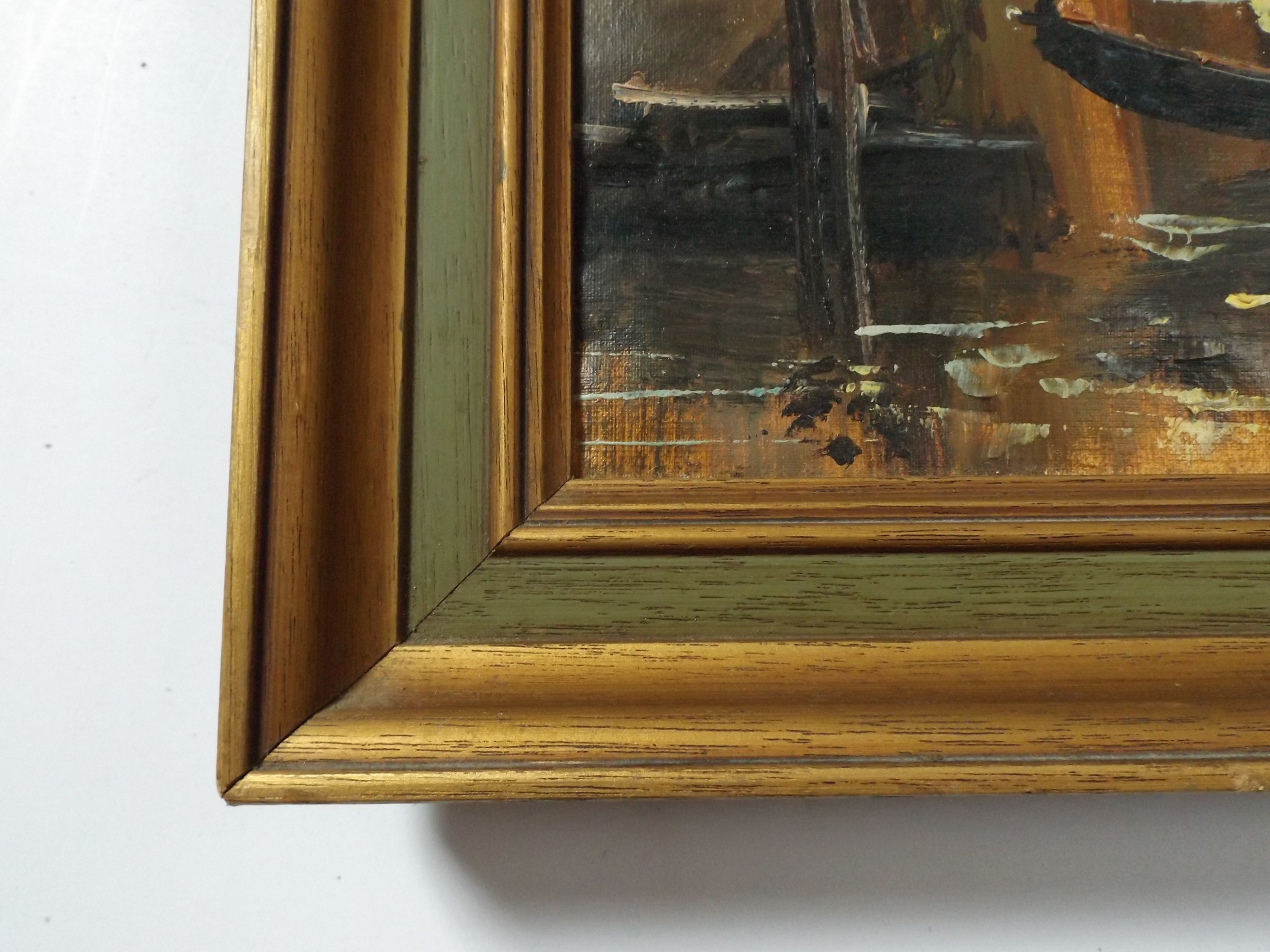 Original Venetian Canal Oil Painting