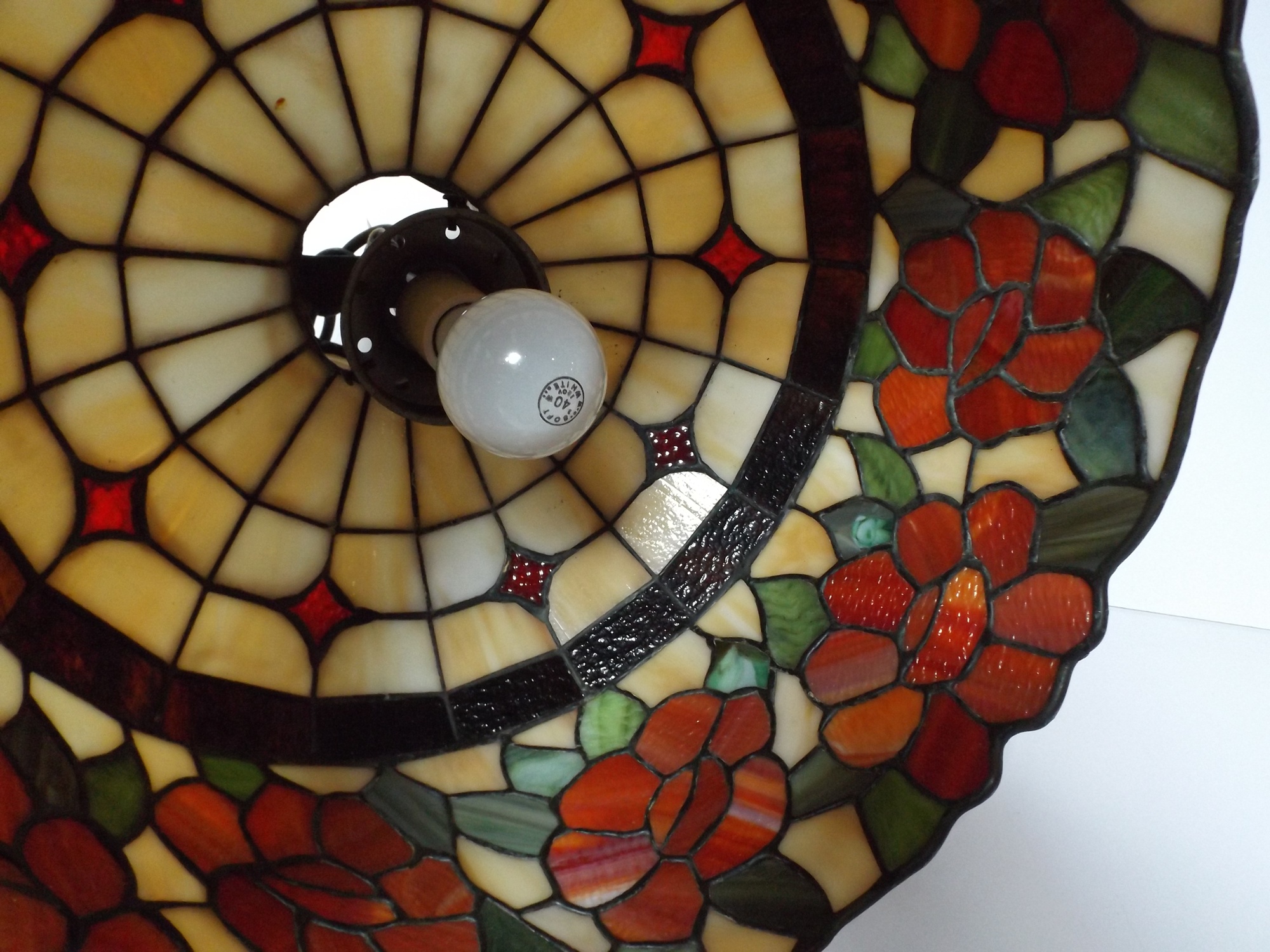 Tiffany Style Stained Glass Pendant Light
