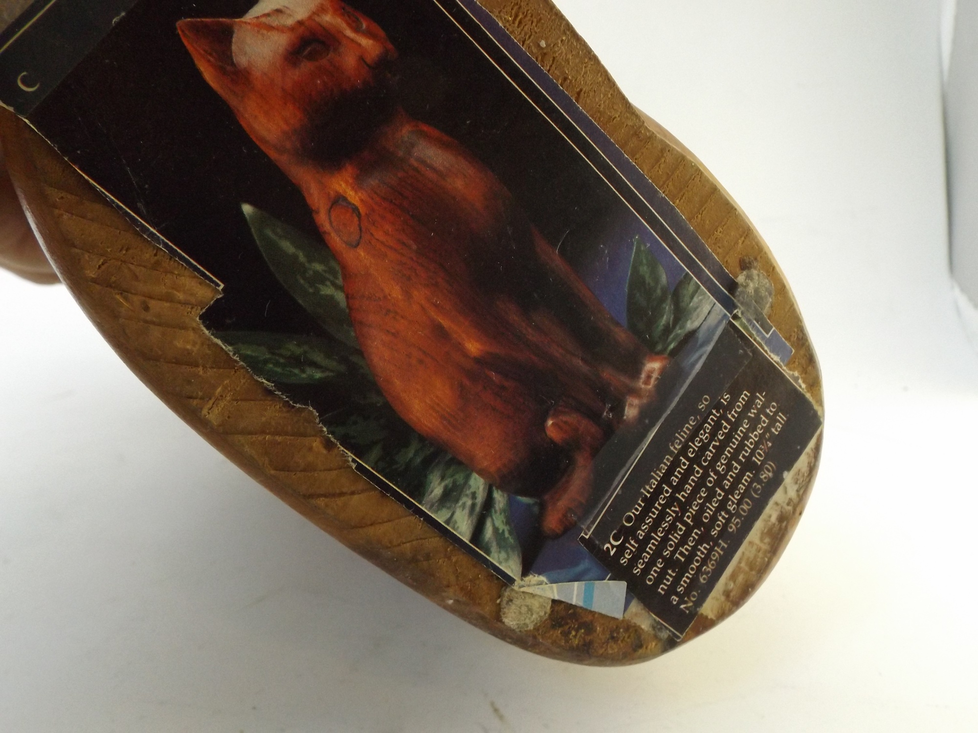 Italian Oiled Walnut Cat