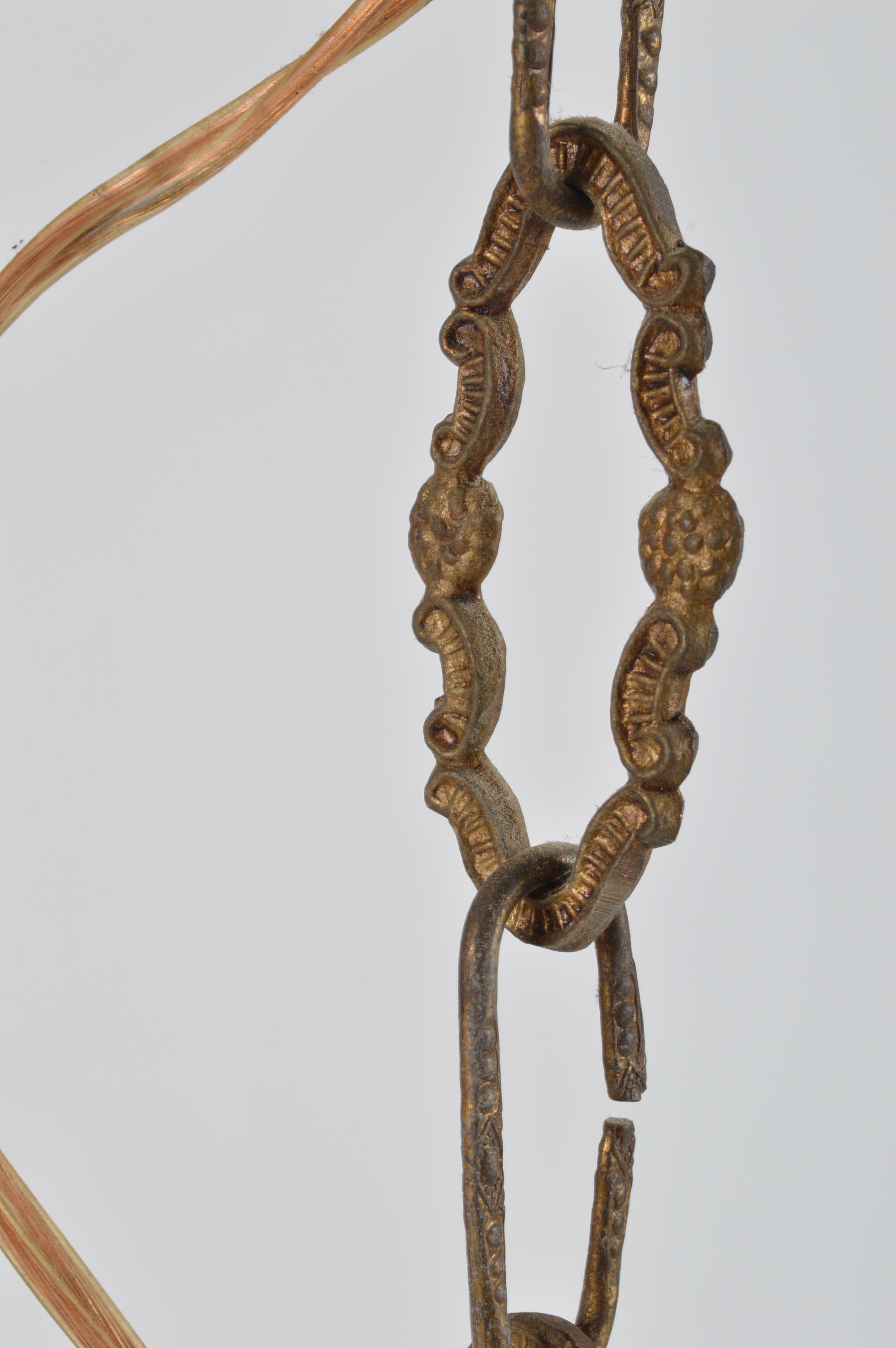 Spanish Brass and Crystal Prism Chandelier