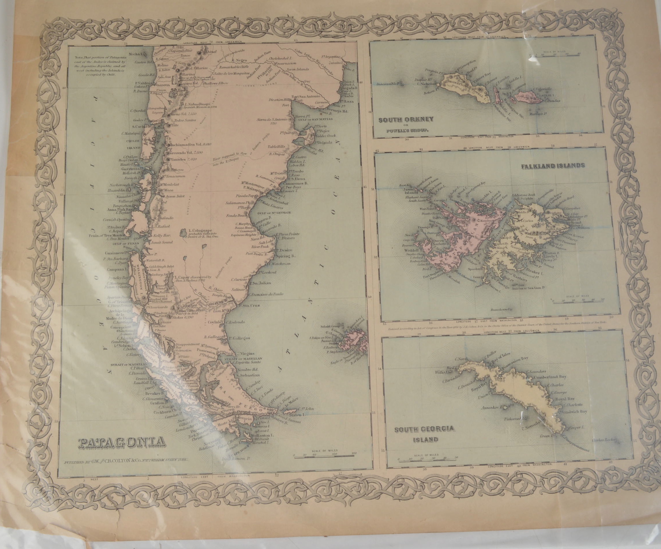 Four Late 19th Century Maps from Colton's General Atlas