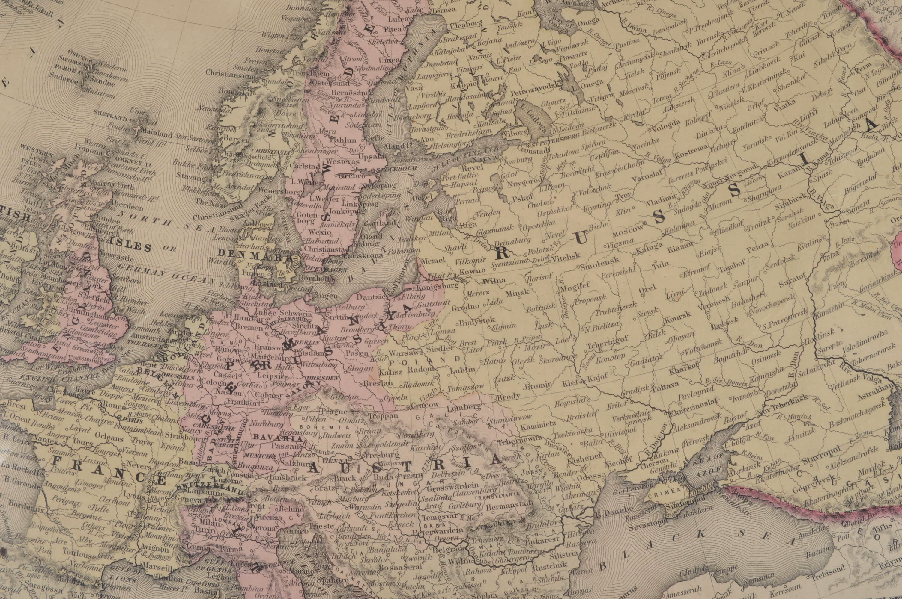 Four Late 19th Century Maps from Colton's General Atlas