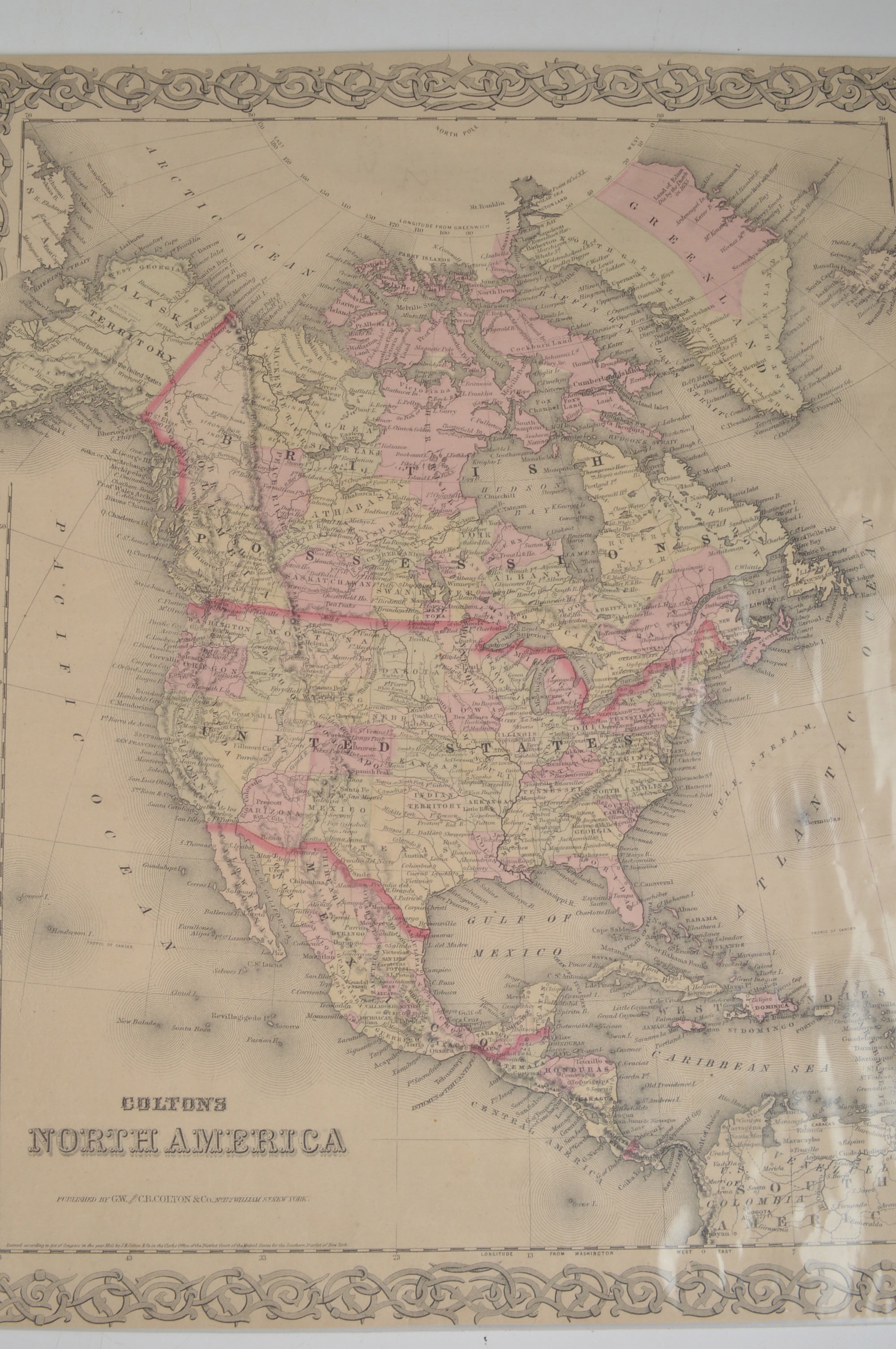 Four Late 19th Century Maps from Colton's General Atlas