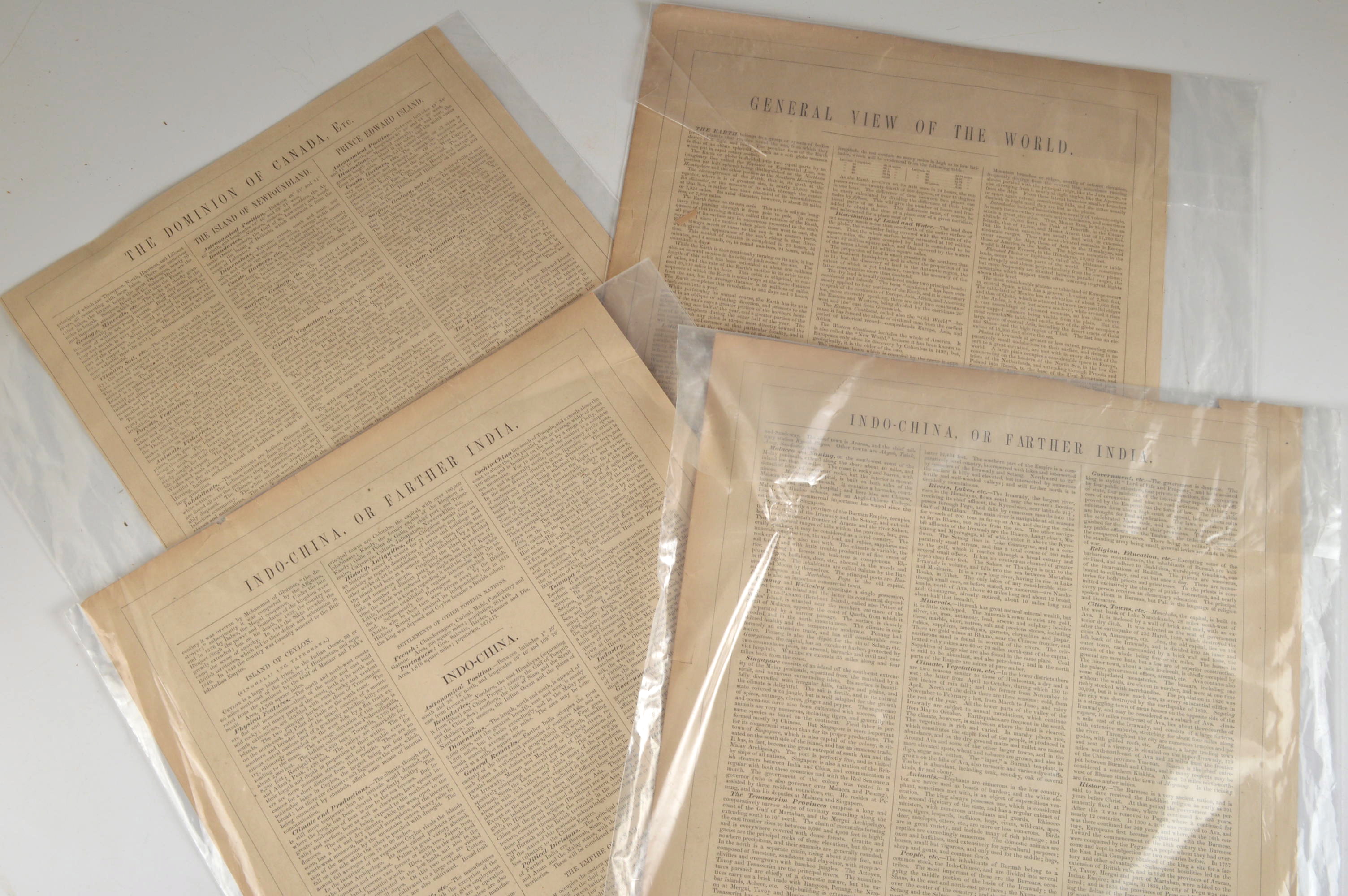 Four Late 19th Century Maps from Colton's General Atlas