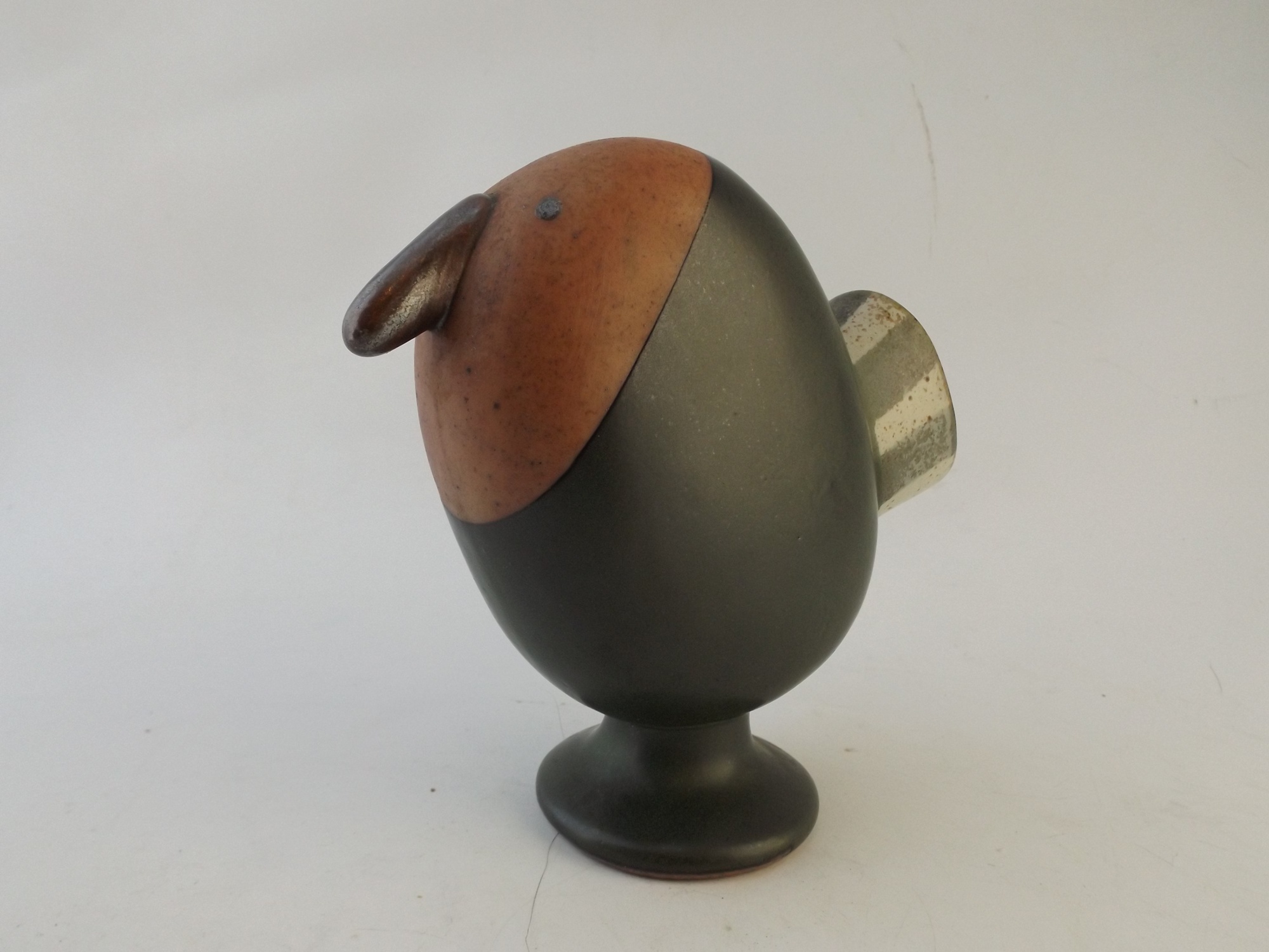 Modernist  Pottery Bird Figural