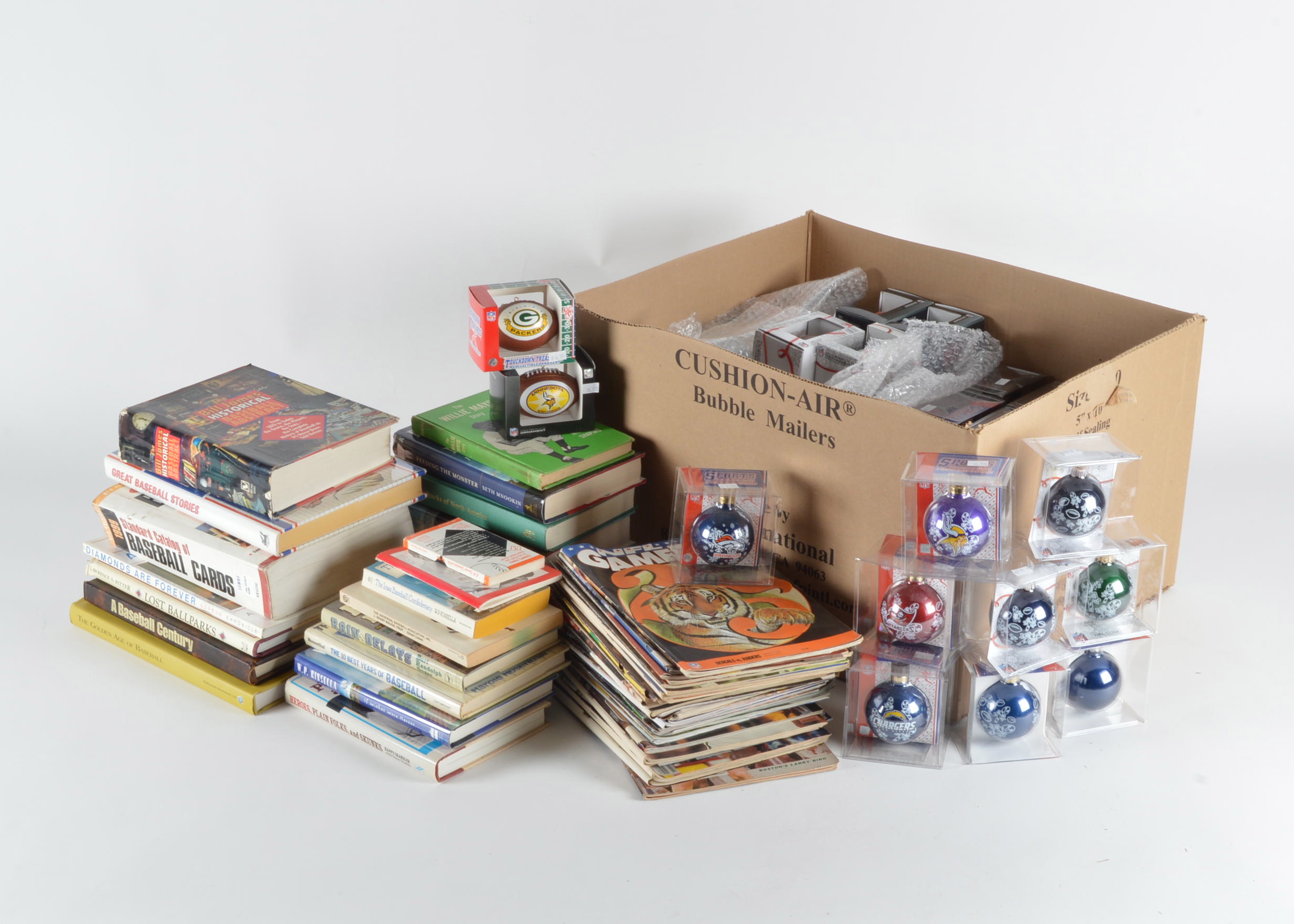 A Collection of Baseball Books and Vintage Periodicals