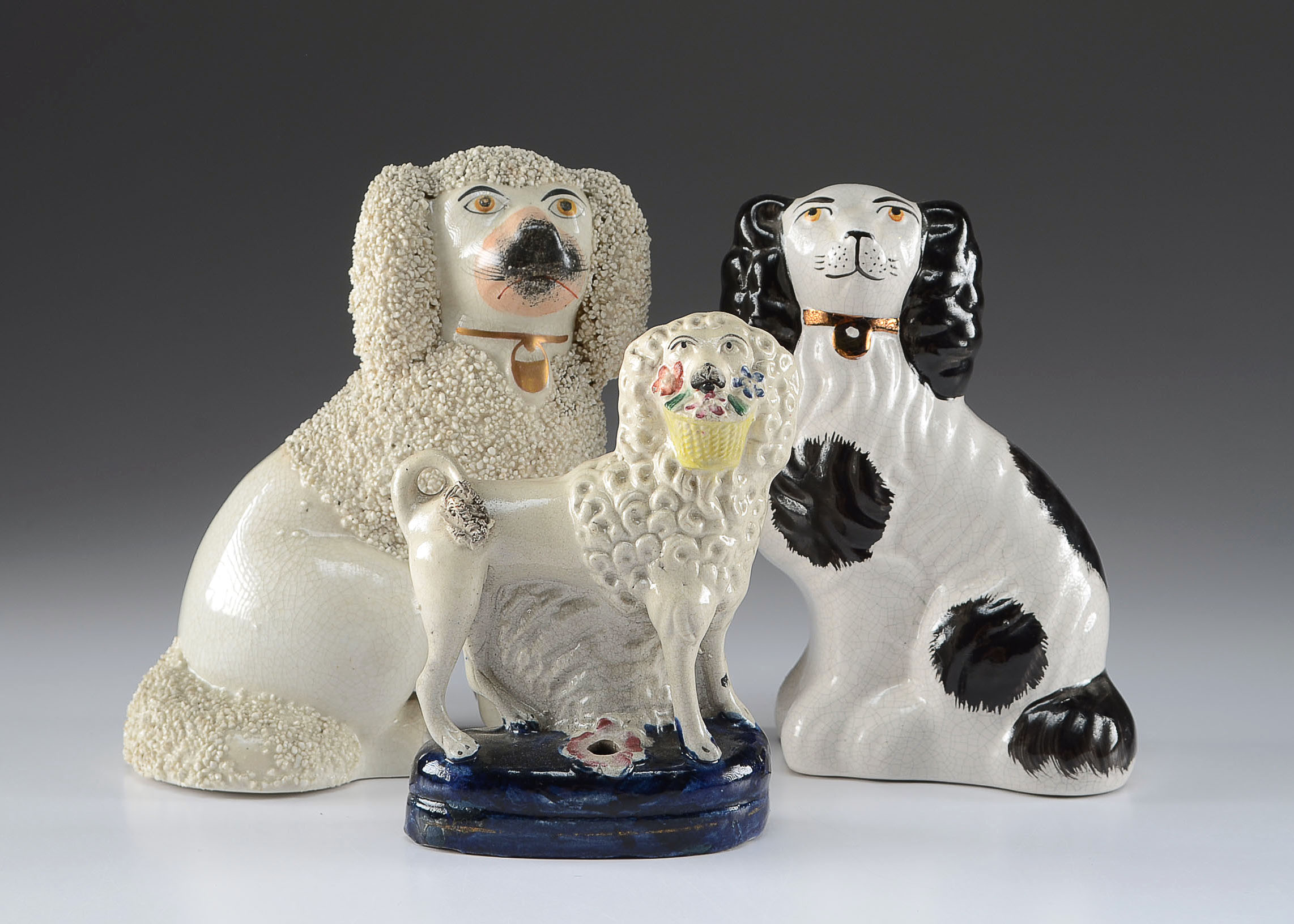 Reproduction Staffordshire Dog Figurines 