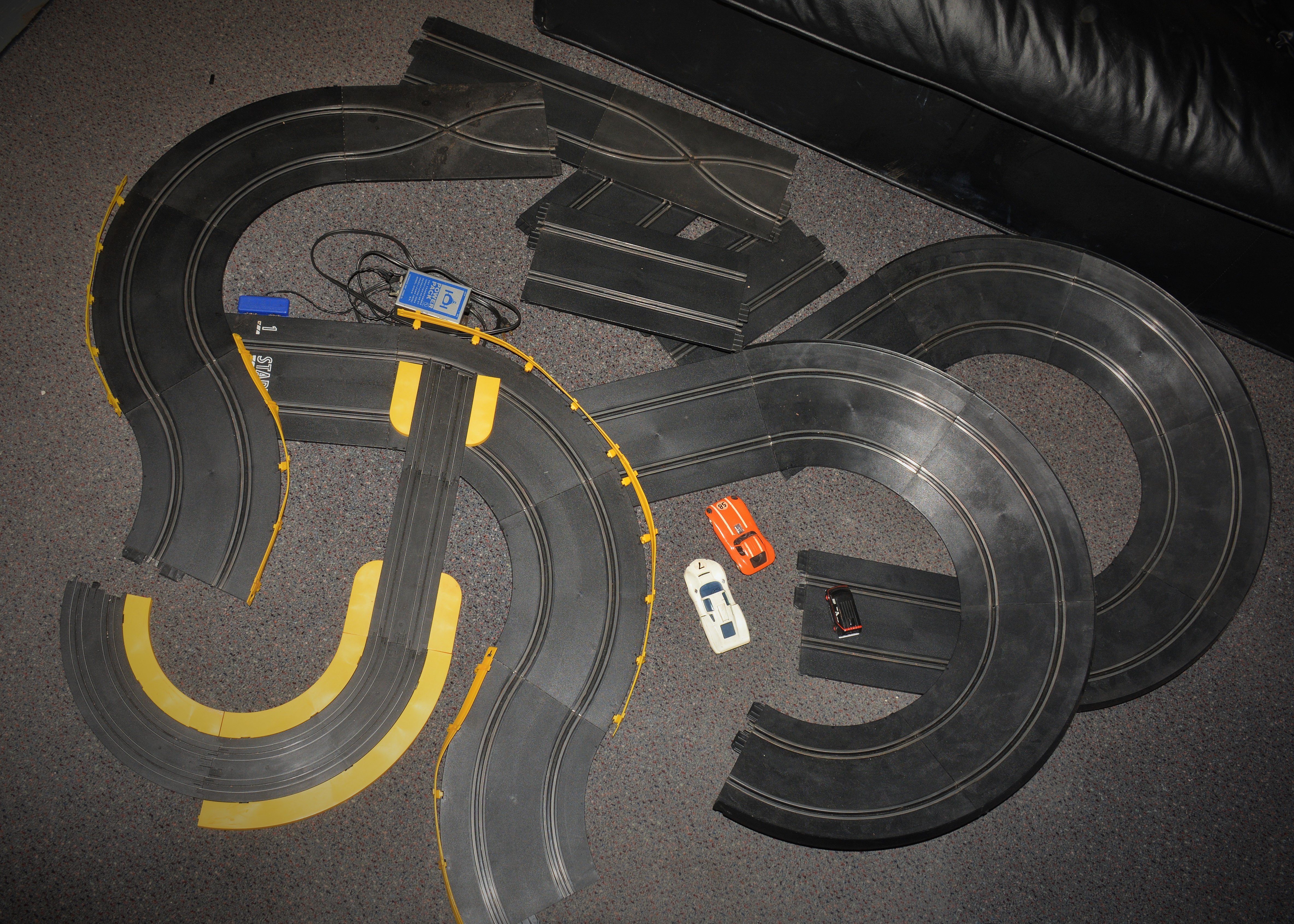 Vintage 1966 Strombecker and 1983 A-Team Electric Race Tracks