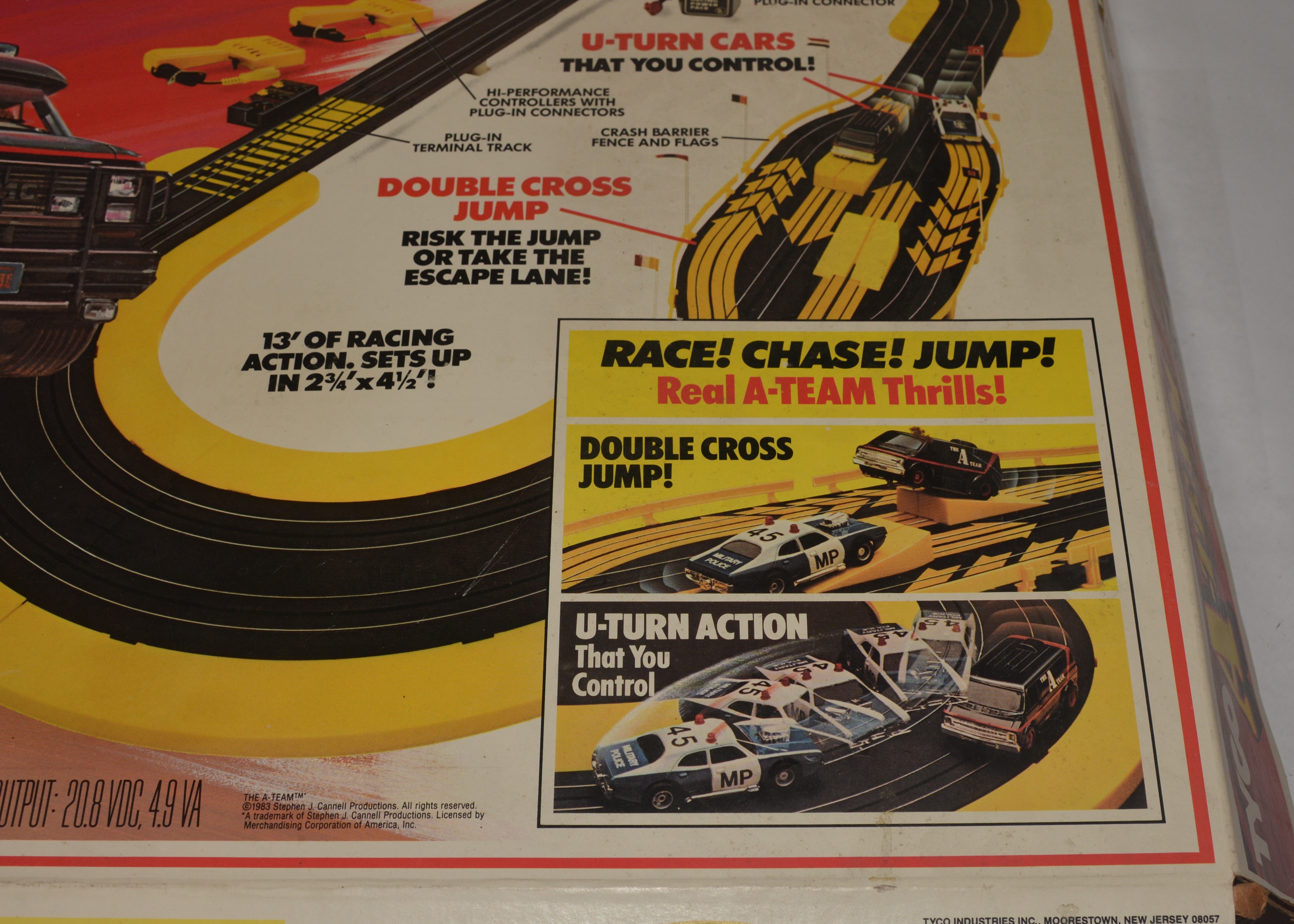 Vintage 1966 Strombecker and 1983 A-Team Electric Race Tracks
