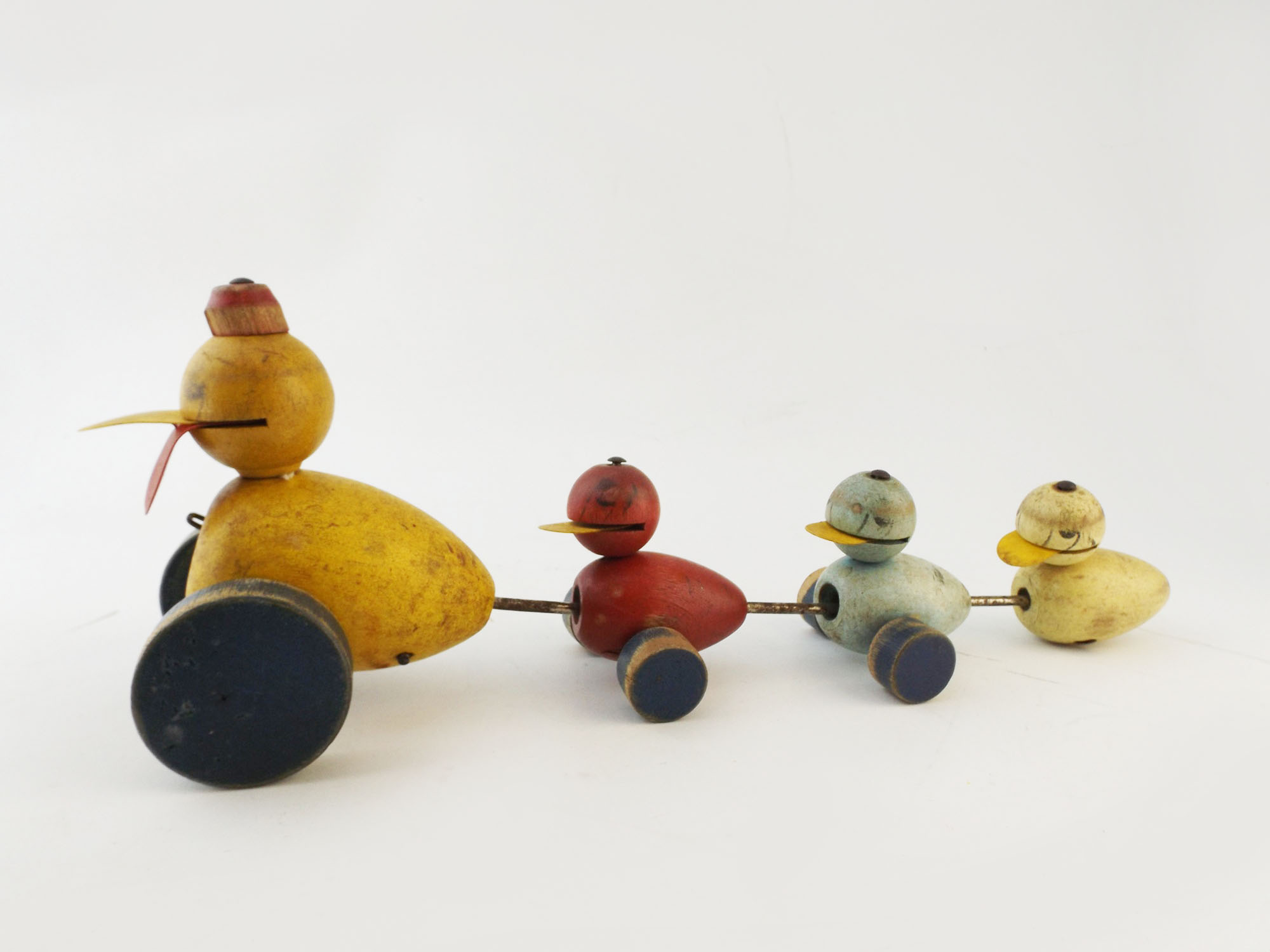1950s Fisher-Price Quacky Duck Family Pull Toy