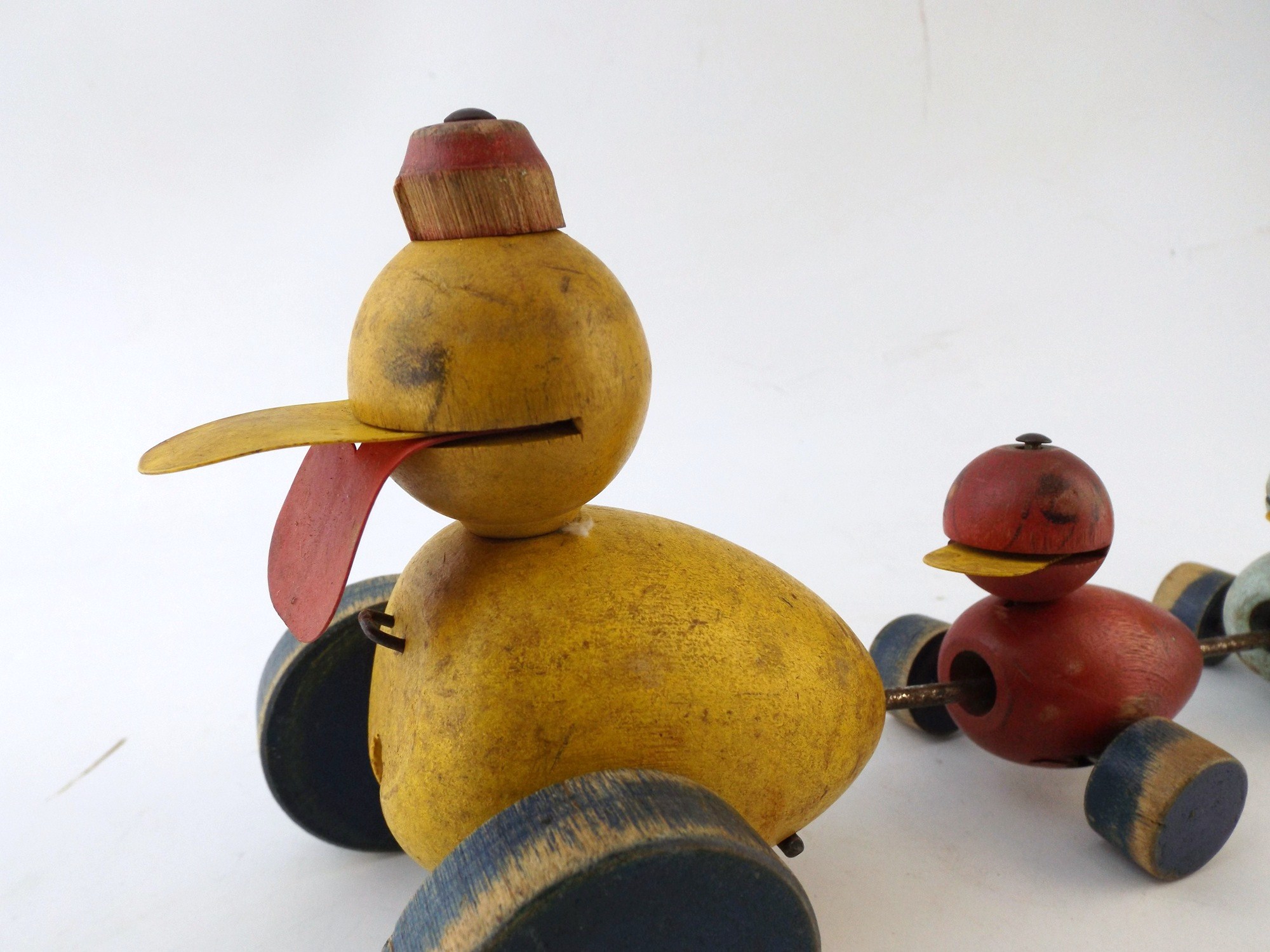 1950s Fisher-Price Quacky Duck Family Pull Toy