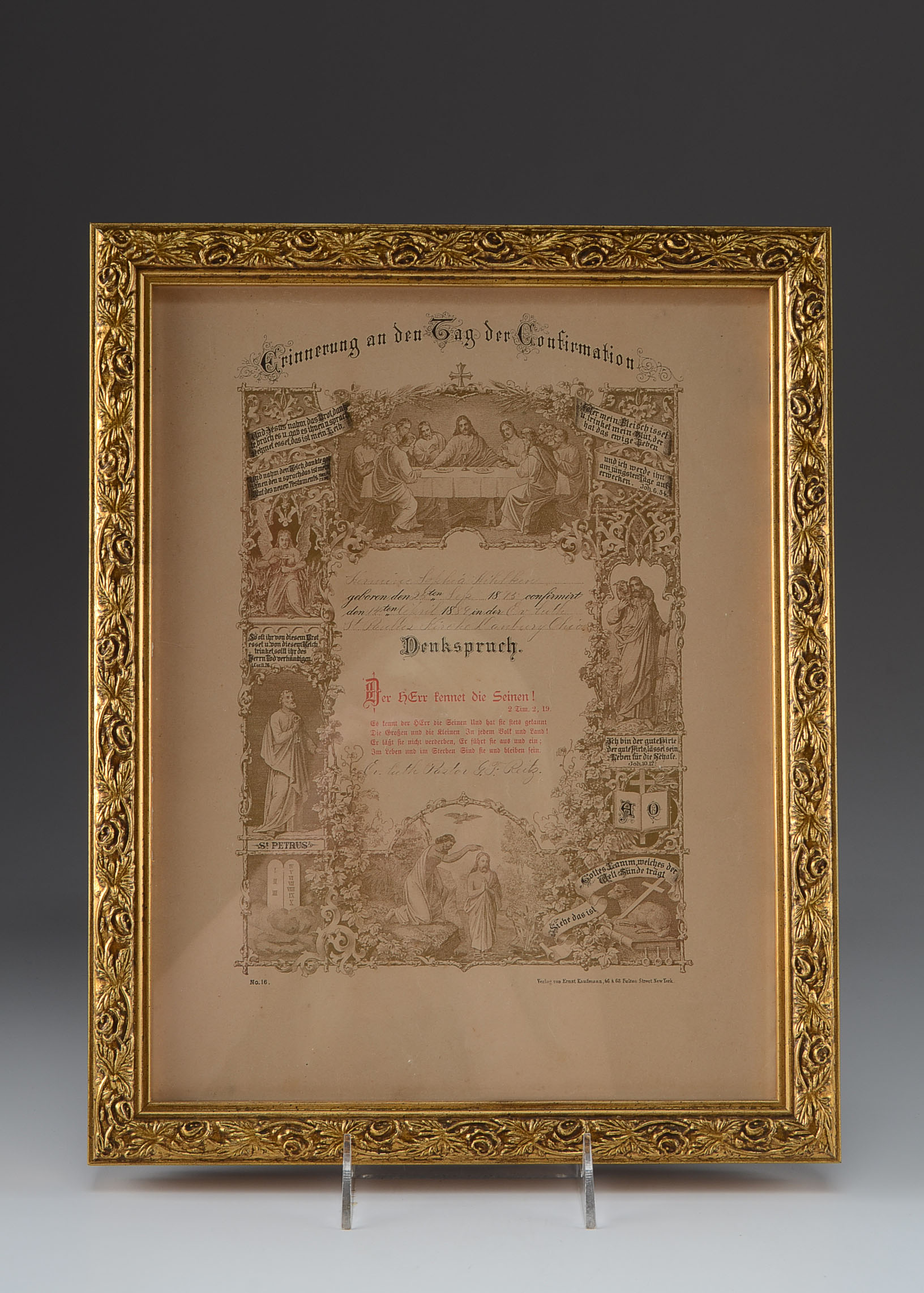 Pair of Framed of Confirmation Records