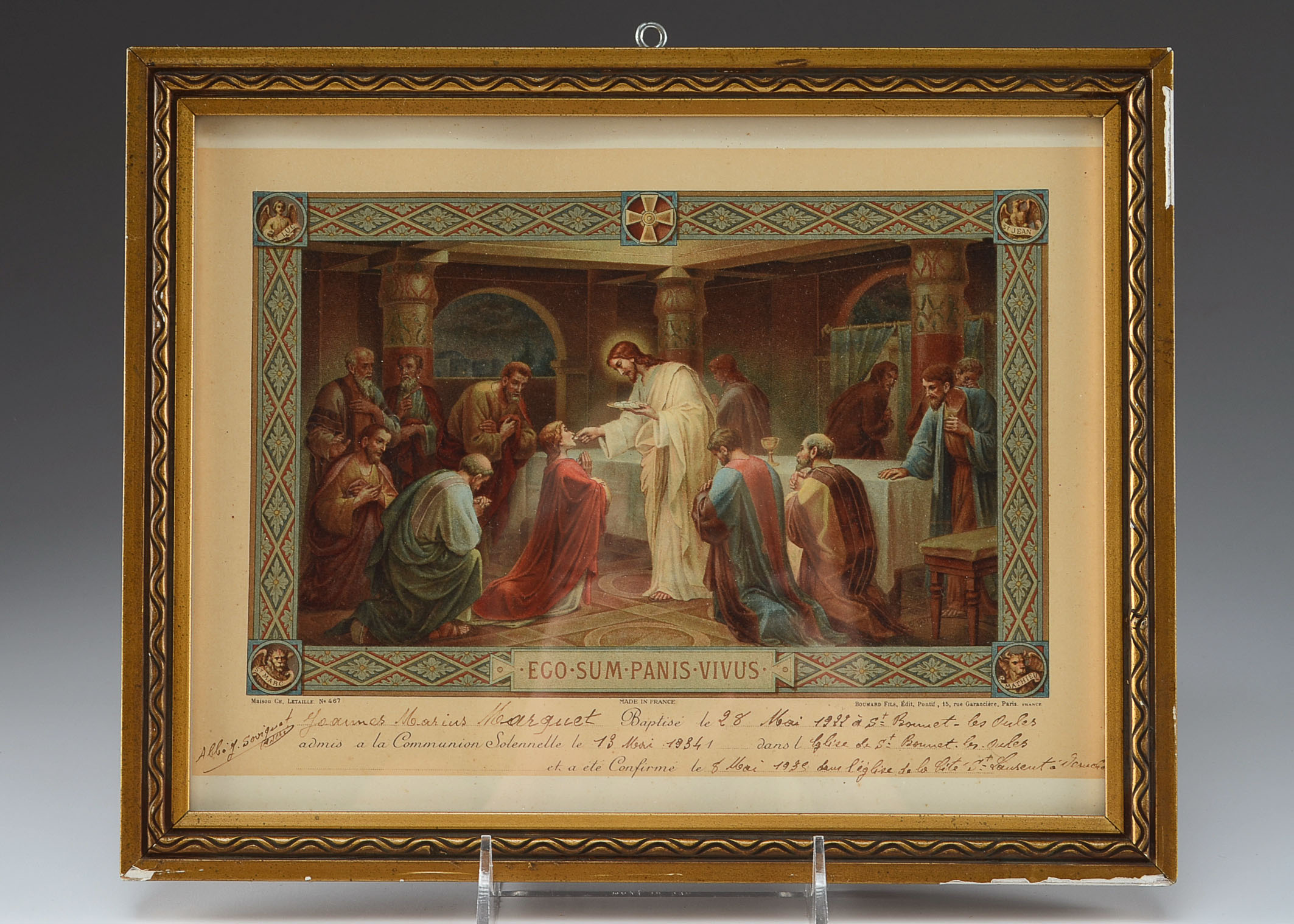 Pair of Framed of Confirmation Records