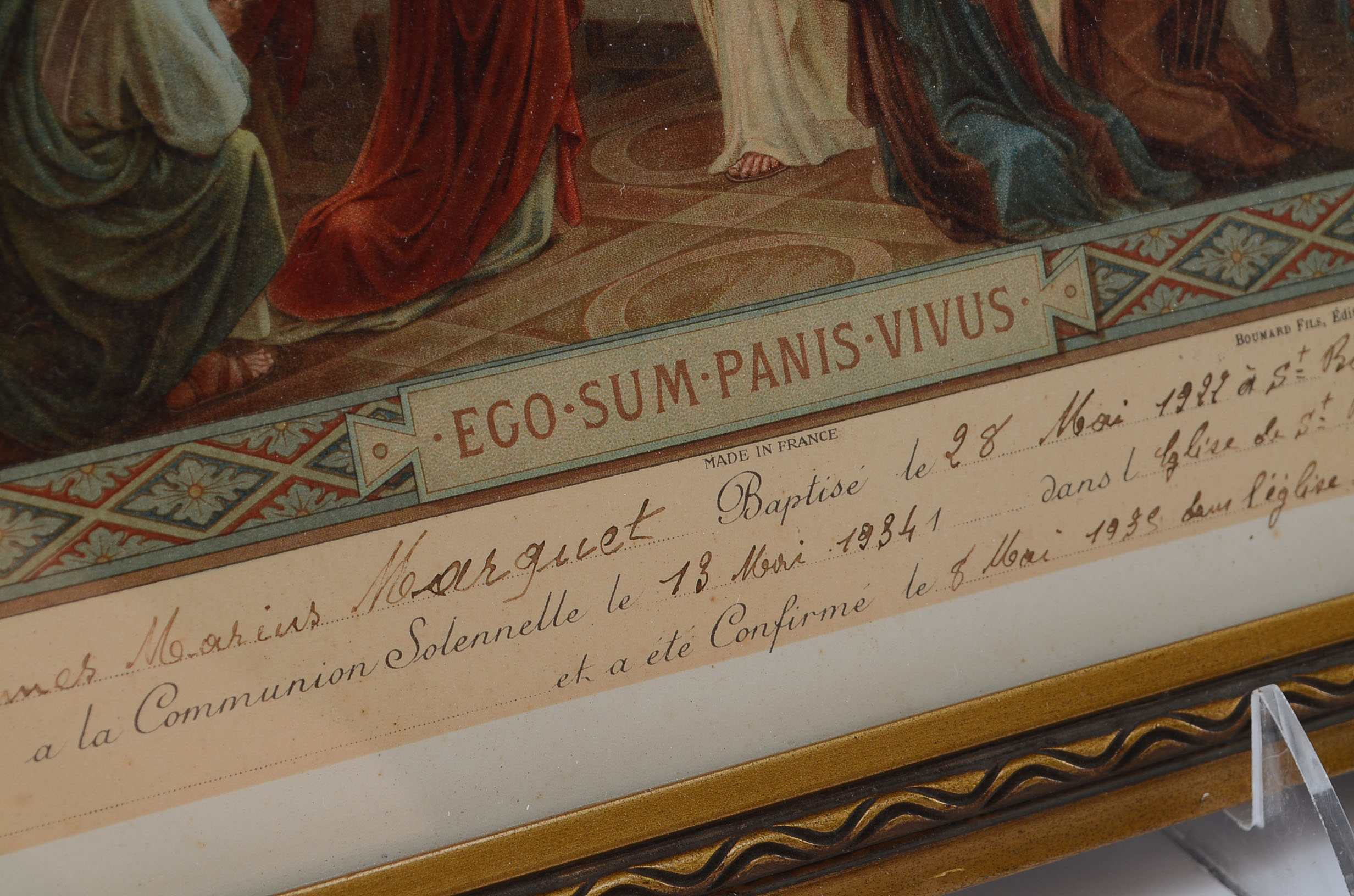 Pair of Framed of Confirmation Records