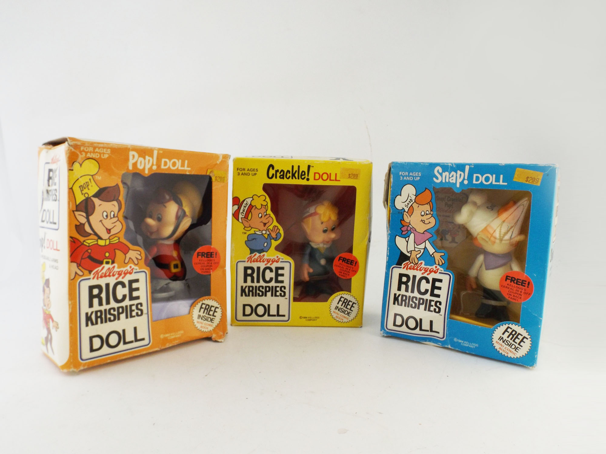 Rice Krispies Collector Poseable Dolls, Unopened