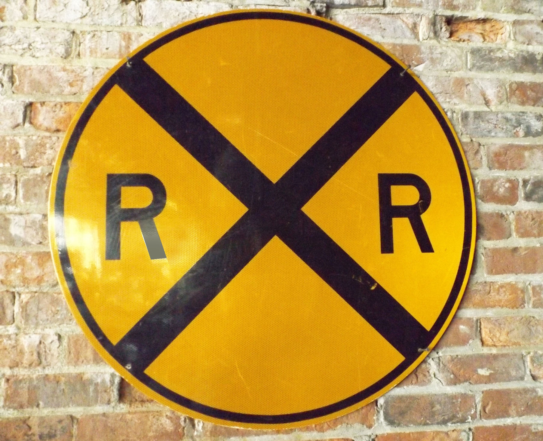 Metal Railroad Crossing Sign