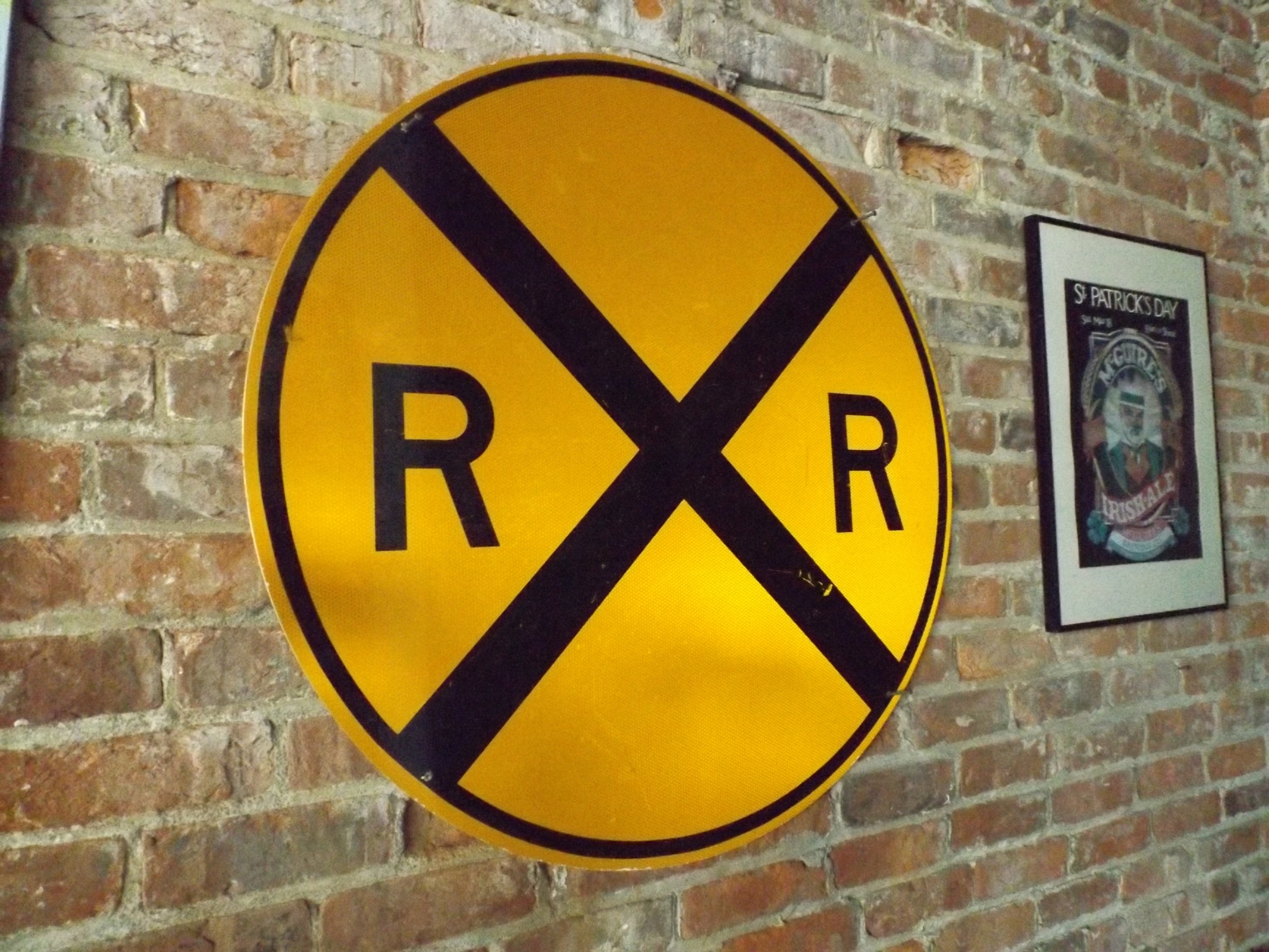 Metal Railroad Crossing Sign