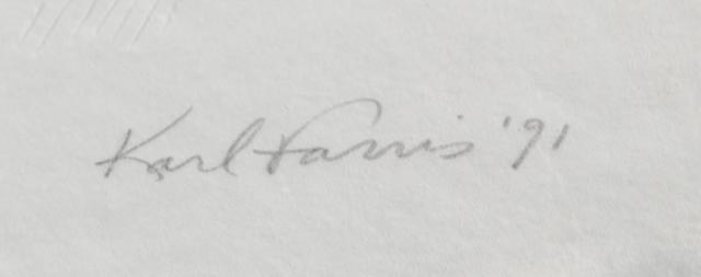 Original Karl Farris "Harry Vardon" Framed Paper Pulp Relief