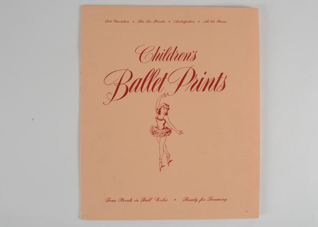 Four Donald Art Company Ballet Photo Offset Lithograph Prints