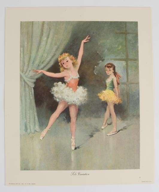 Four Donald Art Company Ballet Photo Offset Lithograph Prints