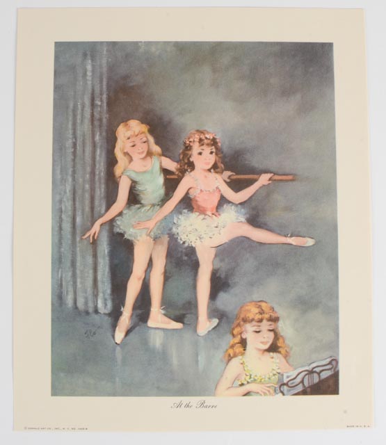 Four Donald Art Company Ballet Photo Offset Lithograph Prints