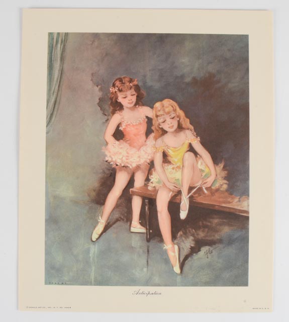 Four Donald Art Company Ballet Photo Offset Lithograph Prints