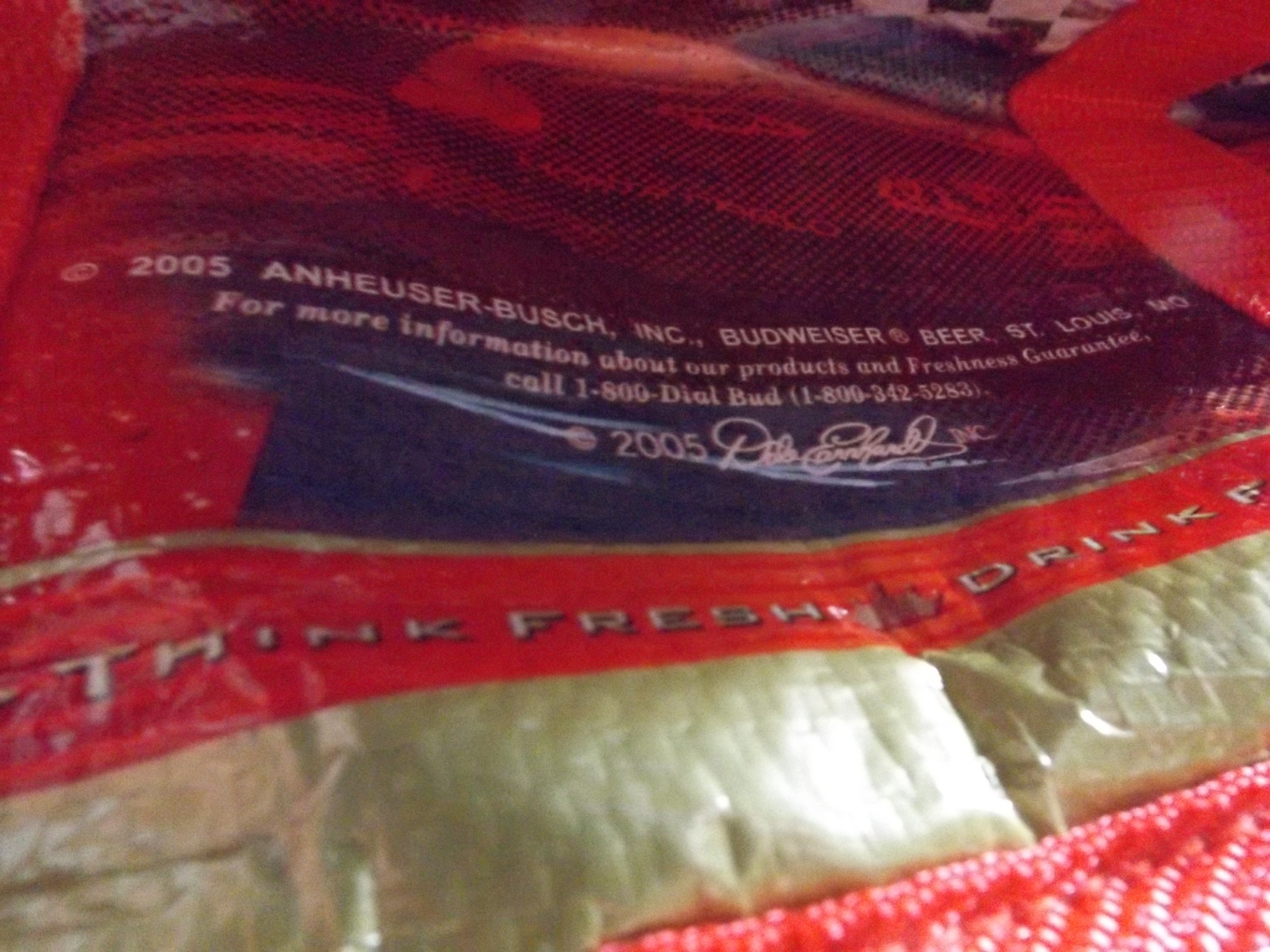 Budweiser Dale Jr. Nascar Drink Bags and Bud Shoulder Tote