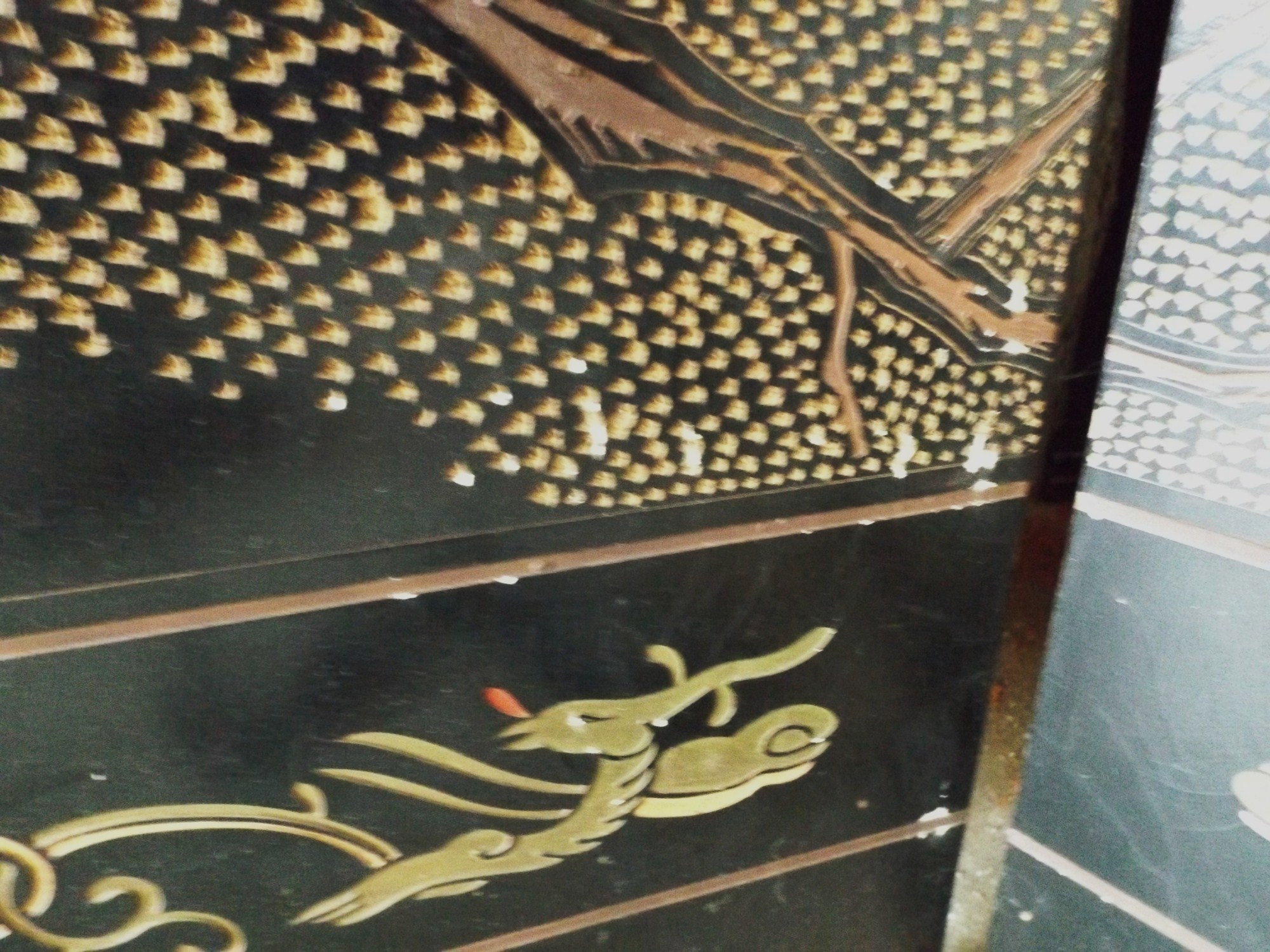 Oriental Four-Panel Folding Screen