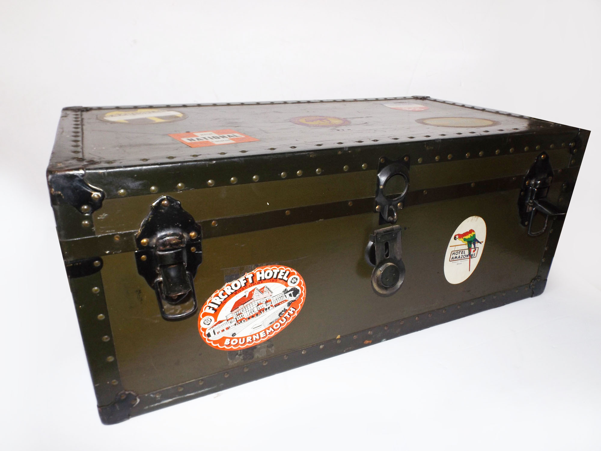 Foot Locker with Travel Stickers