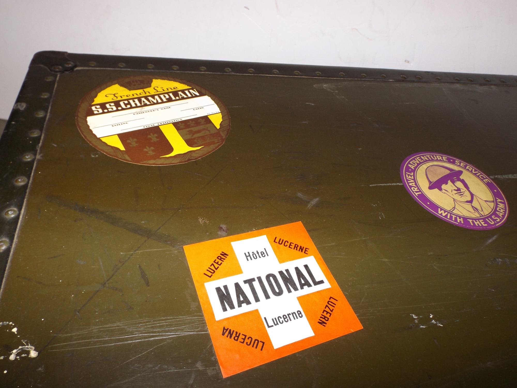 Foot Locker with Travel Stickers