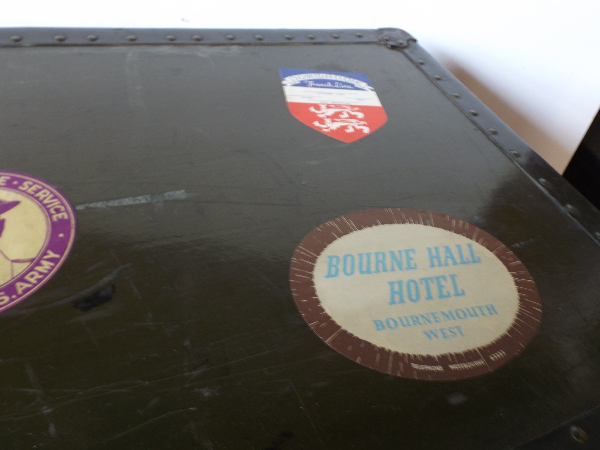 Foot Locker with Travel Stickers